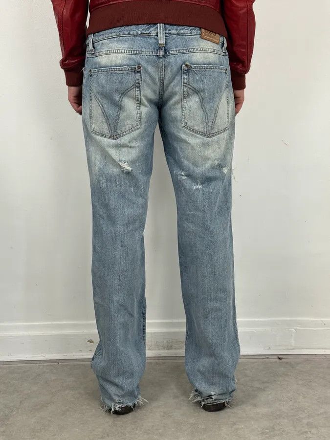 Dolce & Gabbana SS2006 Dolce & Gabbana Python Waist Distressed Denim Jeans Size US 33 - 4 Thumbnail