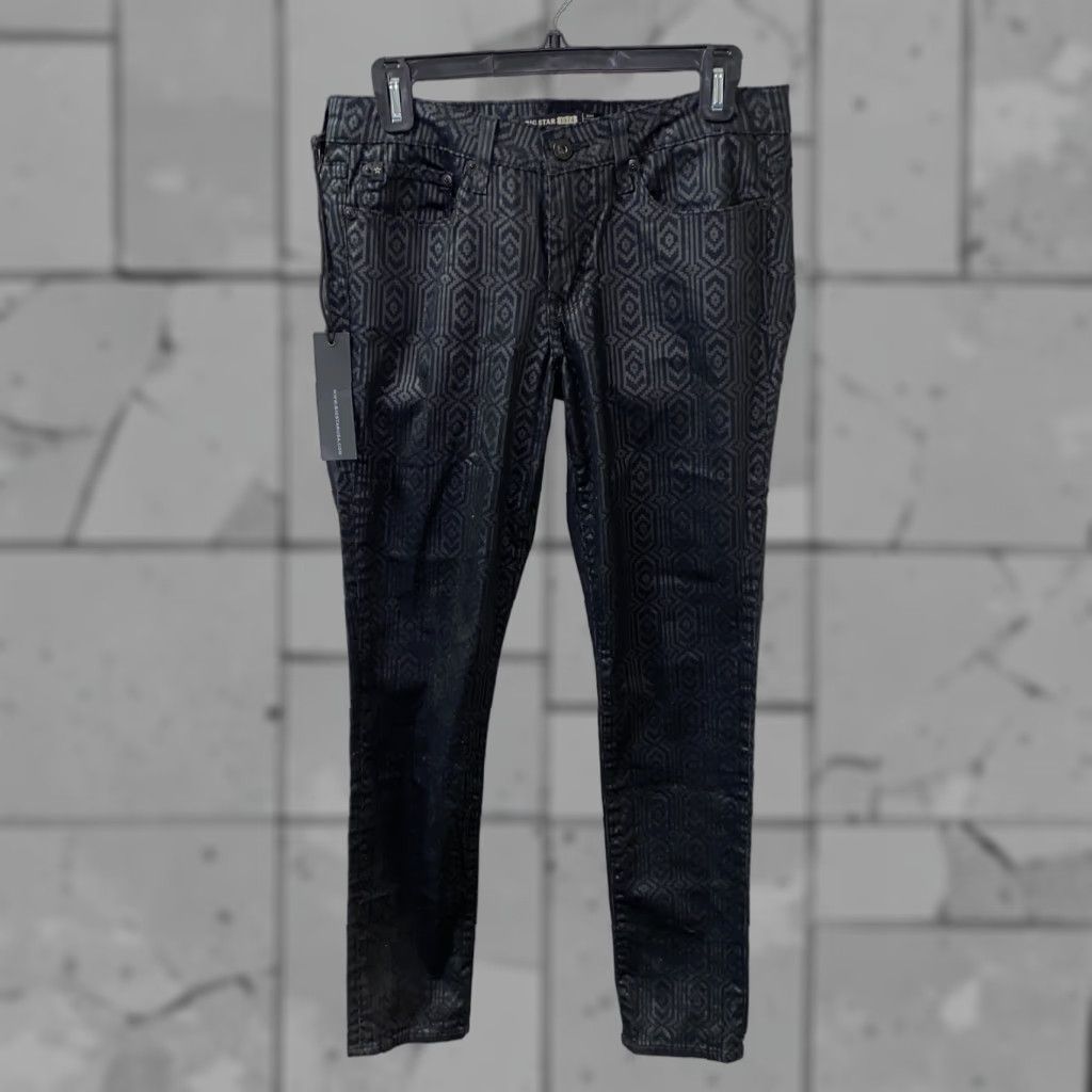 Vintage BIG STAR Womens Black Alex Skinny Leather Pants Size 32 In 30 In Inseam NWT Modern Slim Jeans 32 Waist Womens Leather Pants Size 24" / US 00 / IT 34 - 1 Thumbnail