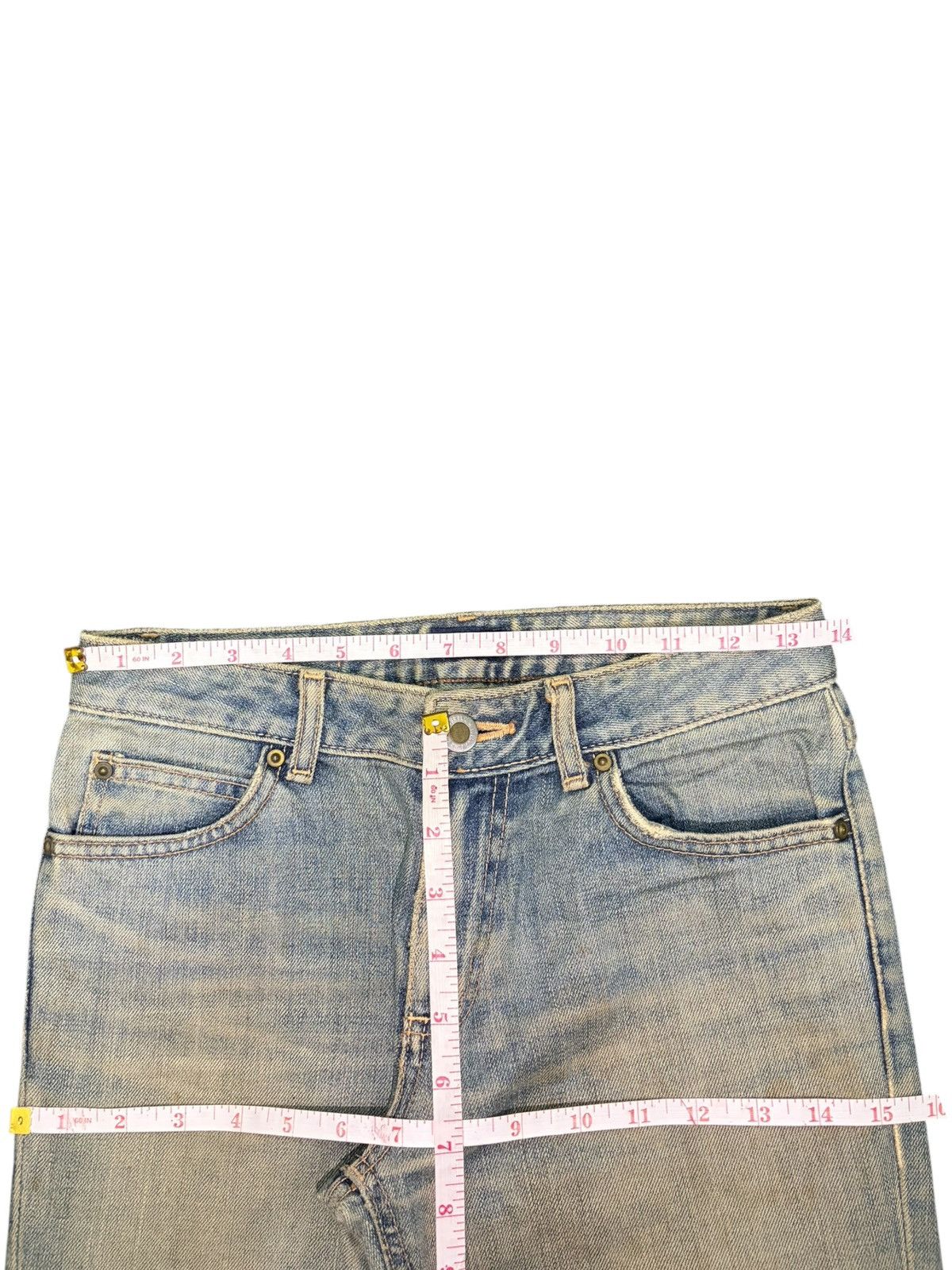 Edwin Vintage Edwin Something Mud Wash Distress Flare Jeans Size 27" / US 4 / IT 40 - 6 Thumbnail