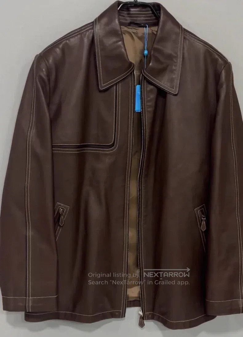 Hermes Hermes Cowhide leather jacket Size US L / EU 52-54 / 3 - 1 Thumbnail