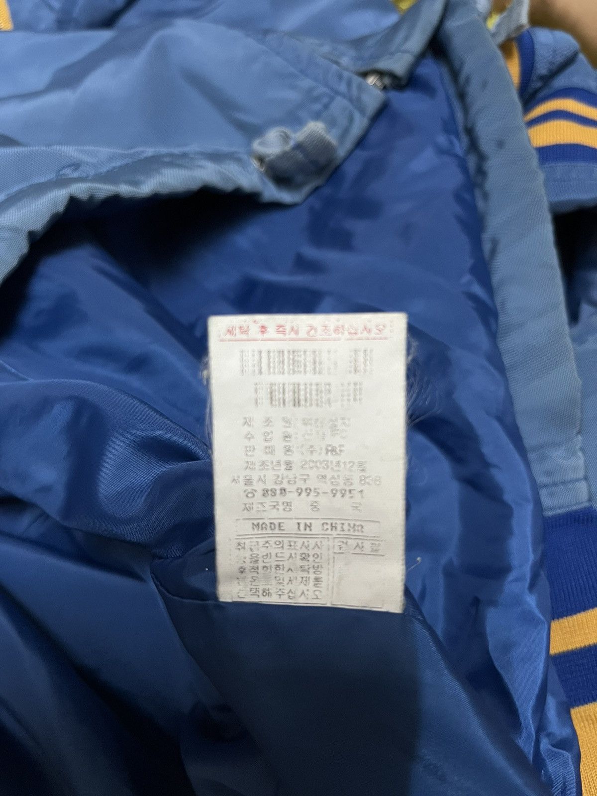 MLB Vintage Chicago Cubs Satin Bomber Blue Jacket Size US L / EU 52-54 / 3 - 6 Thumbnail