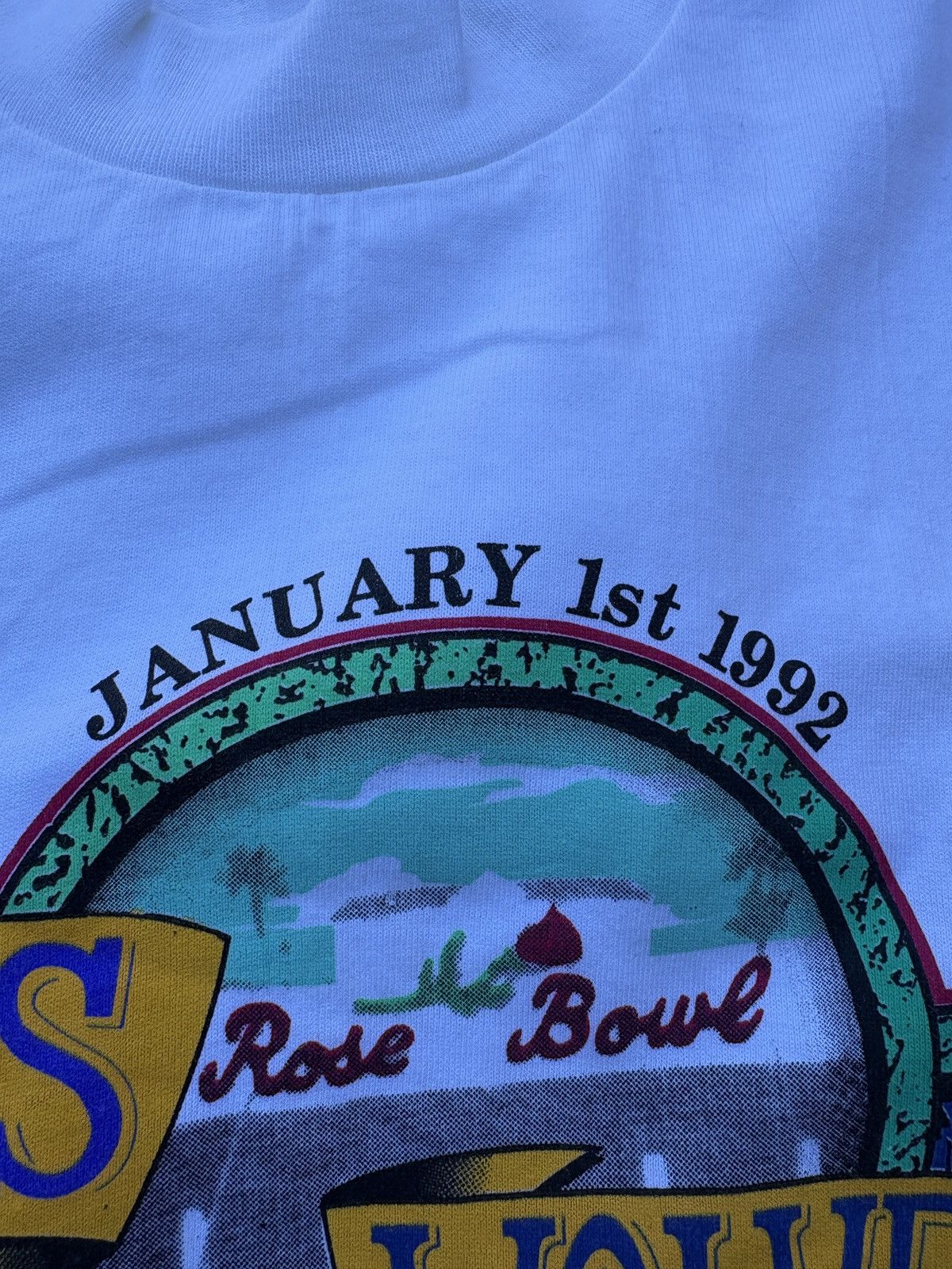 NCAA Vintage 1992 Stedman “Pasadena Rosebowl” T-Shirt Size XL Size US XL / EU 56 / 4 - 5 Thumbnail