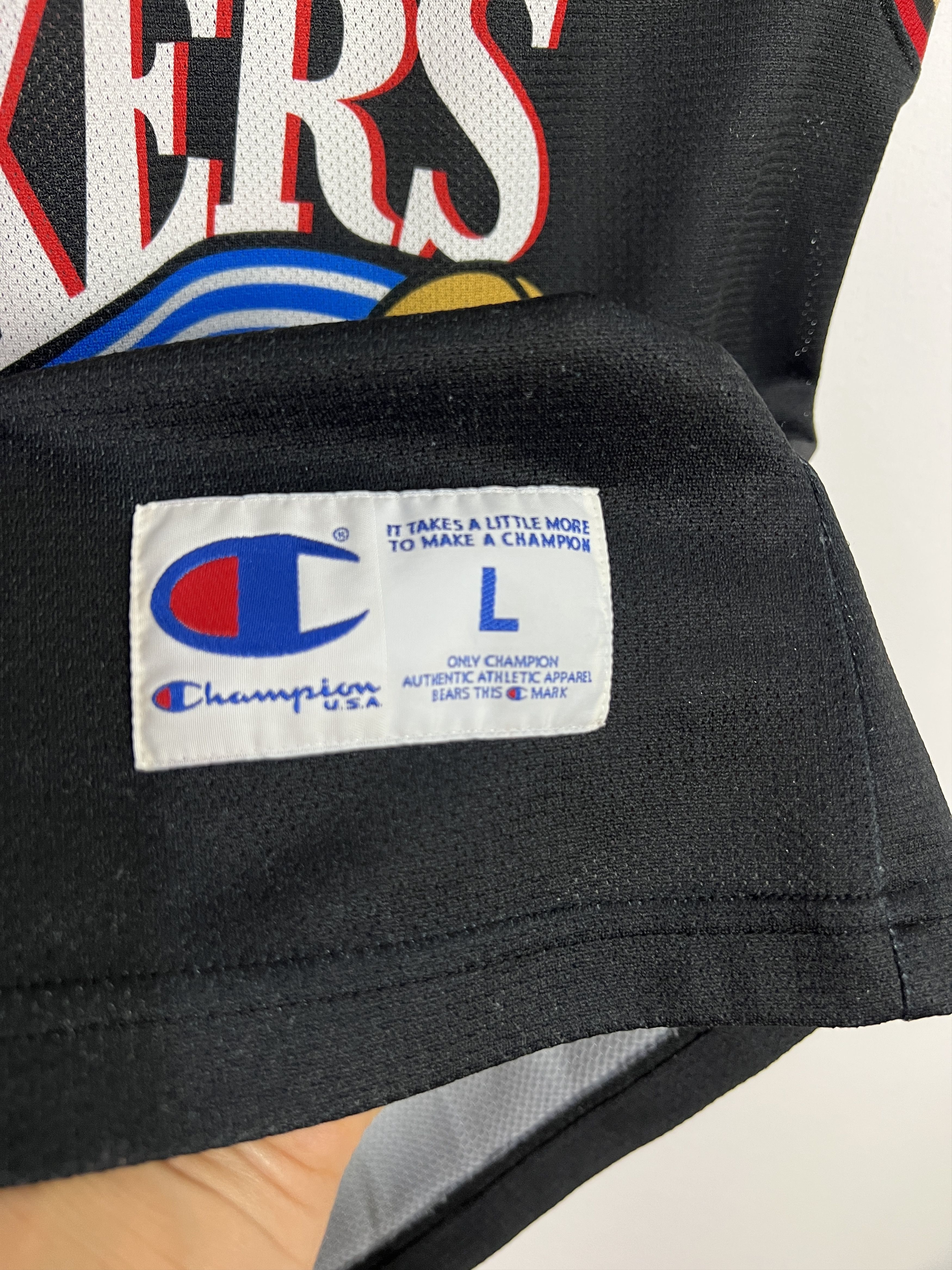 Champion Vintage Philadelphia 76ers Sixers NBA Iverson Jersey Shirt Size US L / EU 52-54 / 3 - 4 Thumbnail