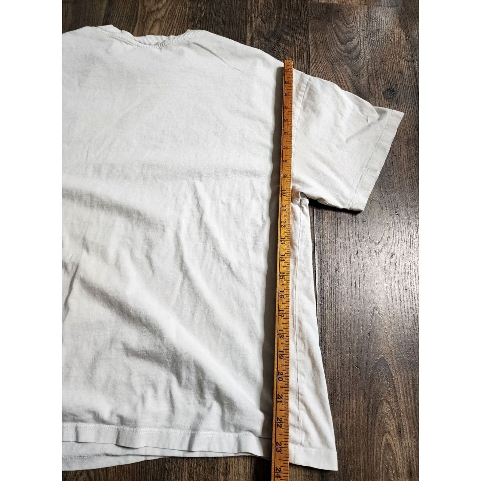 No Fear H&M x No Fear T Shirt Oversized Women Small Beige Distressed Crew Neck Short Sleeve Vintage No Size S / US 4 / IT 40 - 3 Thumbnail
