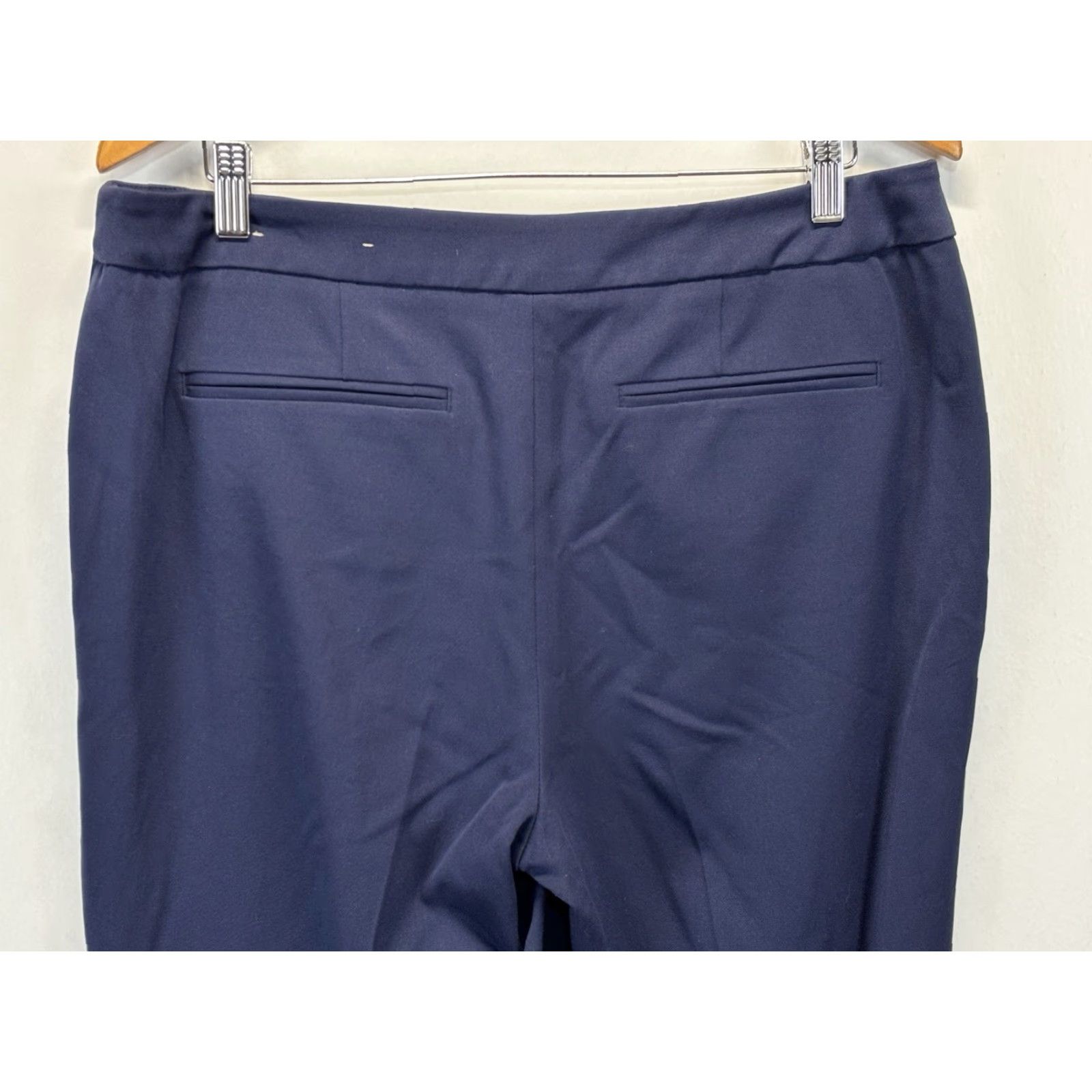 Vintage Chicos Knit Wide Leg Pants Sz 2 US 12 Women’s Navy Stretch Career Capsule Size 34" / US 12 / IT 48 - 4 Thumbnail