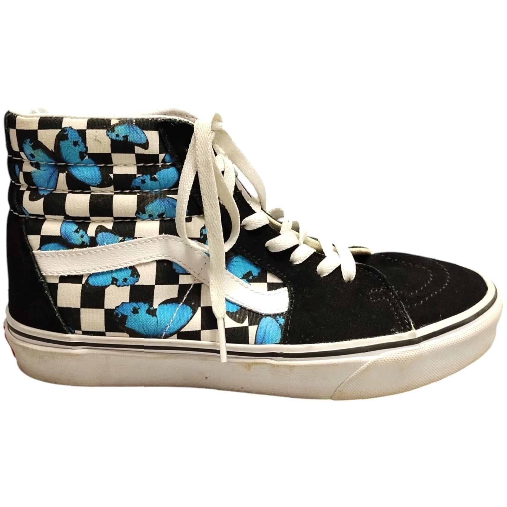 Vans Vans High Top Athletic Sneakers Unisex Size 8.5 Multi Butterfly Printed Round Toe Mens Size US M / EU 48-50 / 2 - 2 Thumbnail