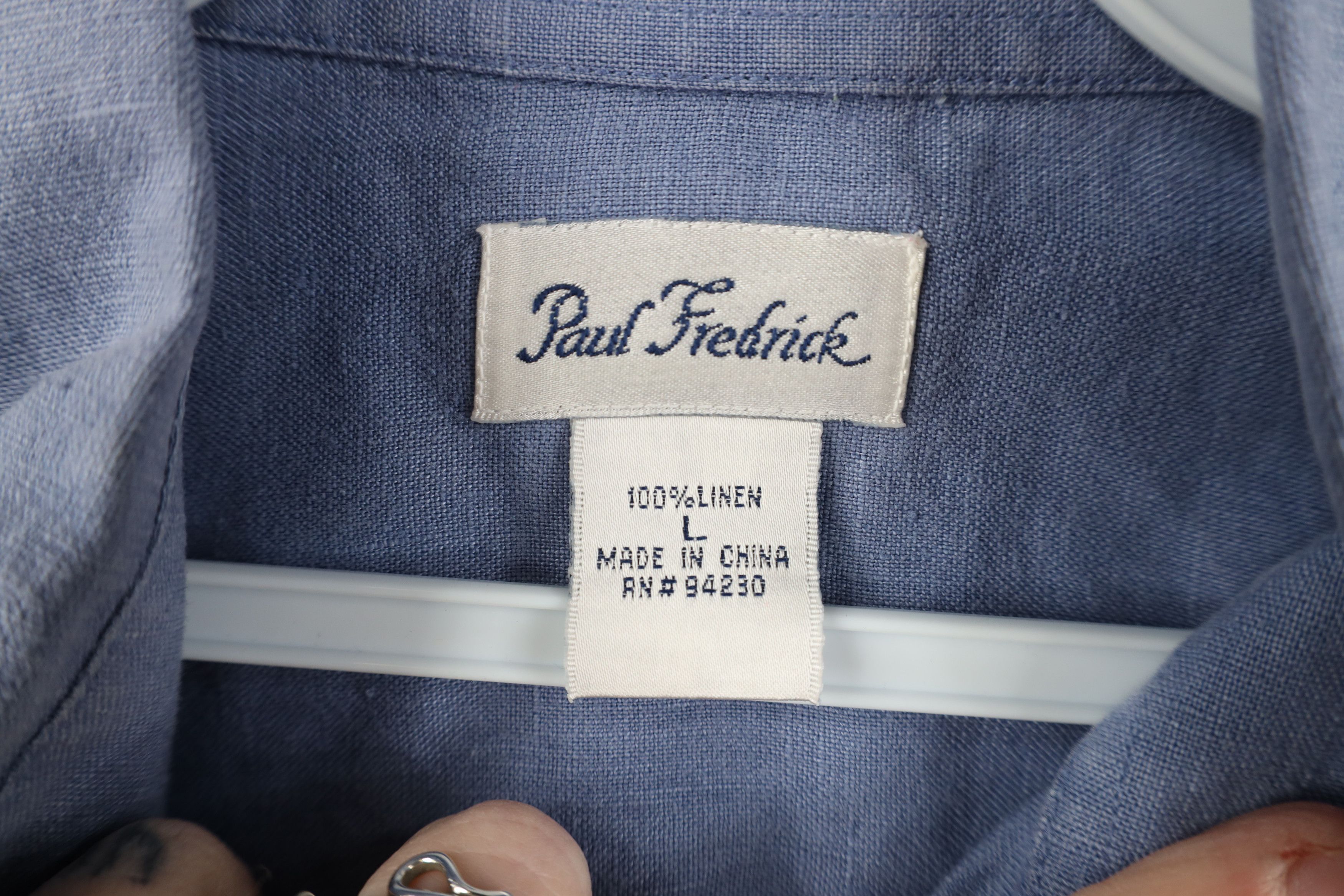 Paul Fredrick Paul Fredrick Linen Short Sleeve Collared Button Down Shirt Size US L / EU 52-54 / 3 - 7 Thumbnail