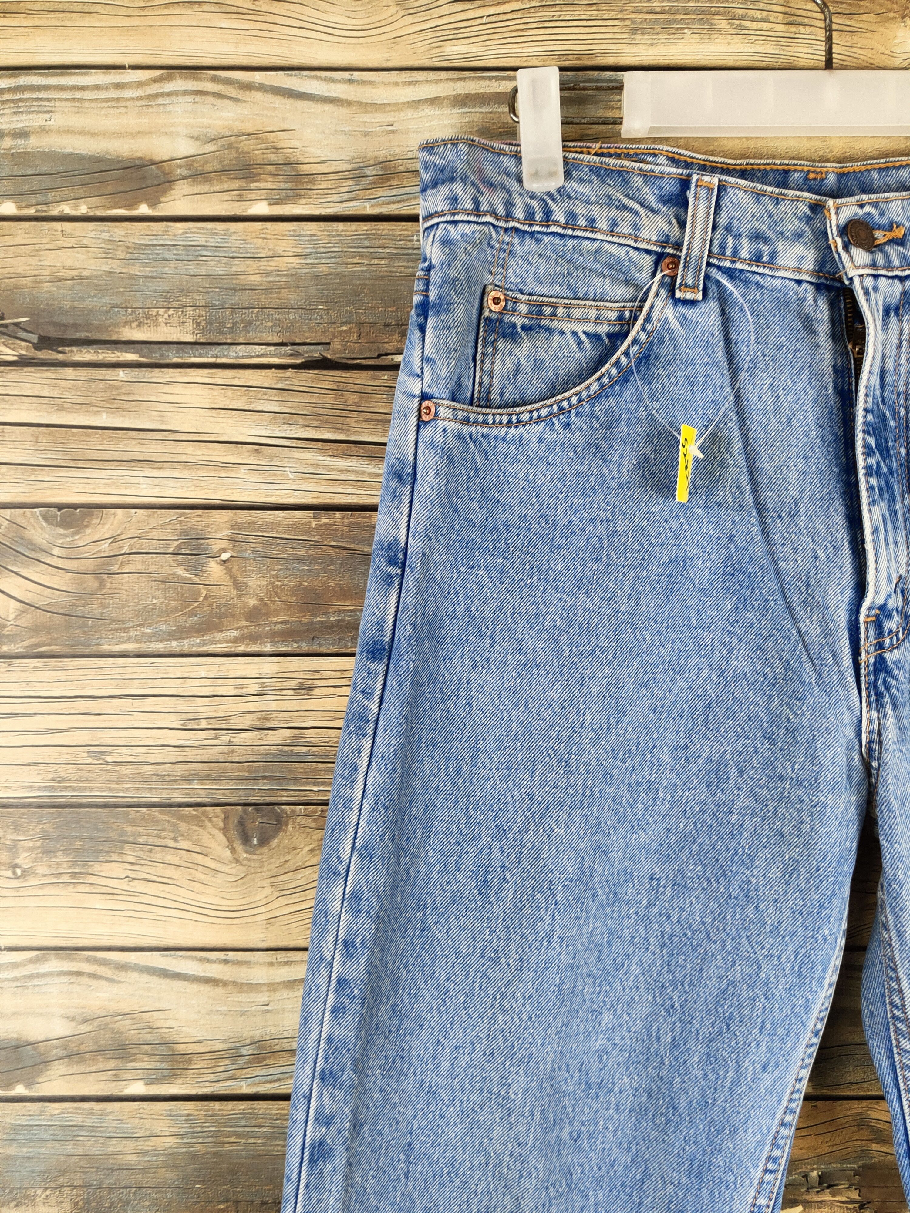 Levi's 607 Levi's Orange tab Blue Distressed Ripped Jeans #S2827 Size US 32 / EU 48 - 3 Thumbnail