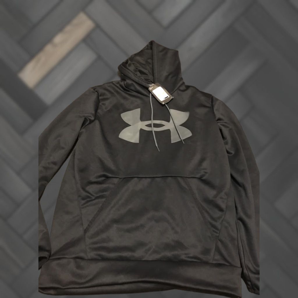 Under Armour Under Armour Hoodie Men's Armour Fleece Big Logo Black/Gray S Size Hooded Kangaroo Pocket Size US S / EU 44-46 / 1 - 1 Thumbnail