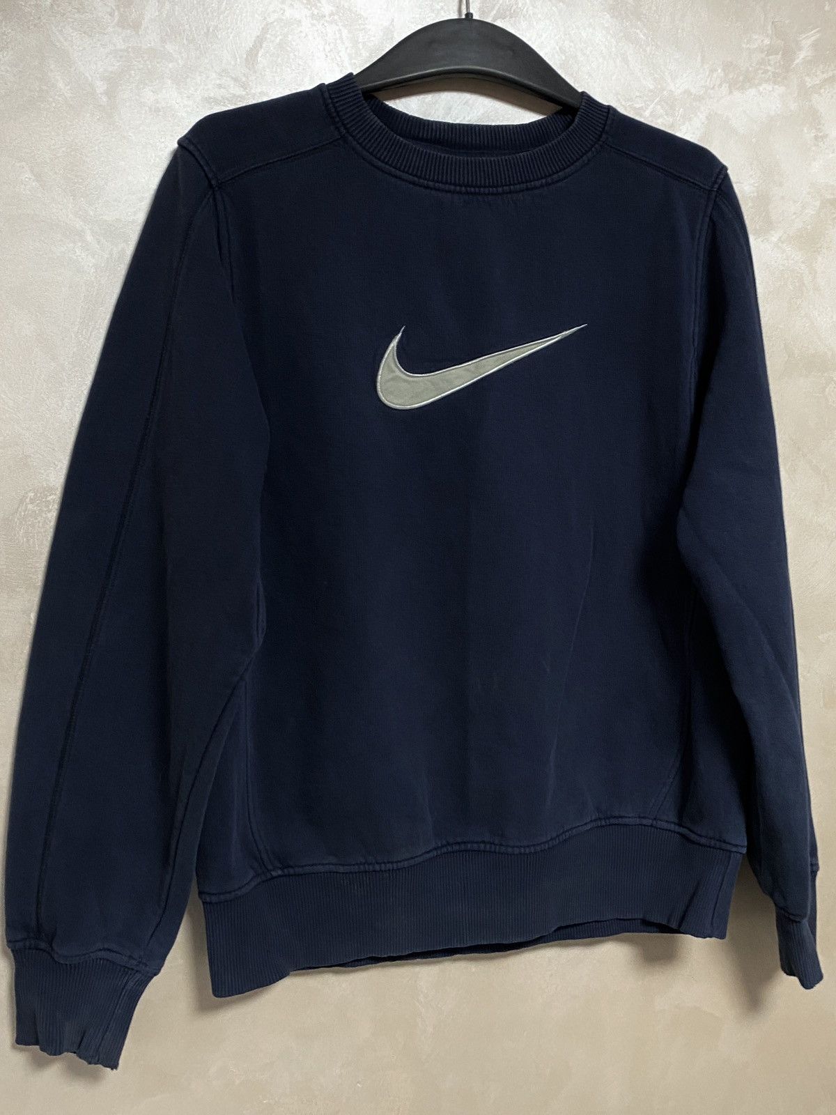 image of Nike Sweatshirt Big Logo Size S in Blue, Men's