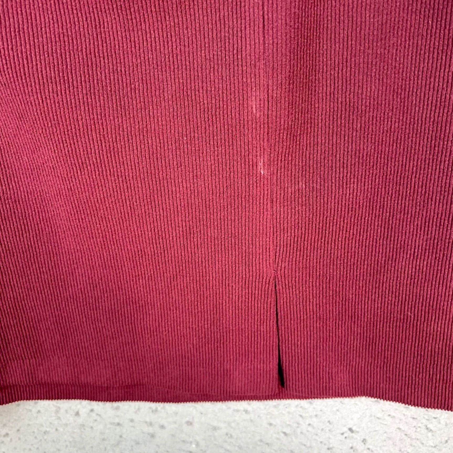 House of Harlow VINTAGE House Of Harley Womens Skirt Short Mini Burgundy Red Slit Size L Adult Large Harlow | 90s style? Size 36" / US 14 / IT 50 - 5 Thumbnail
