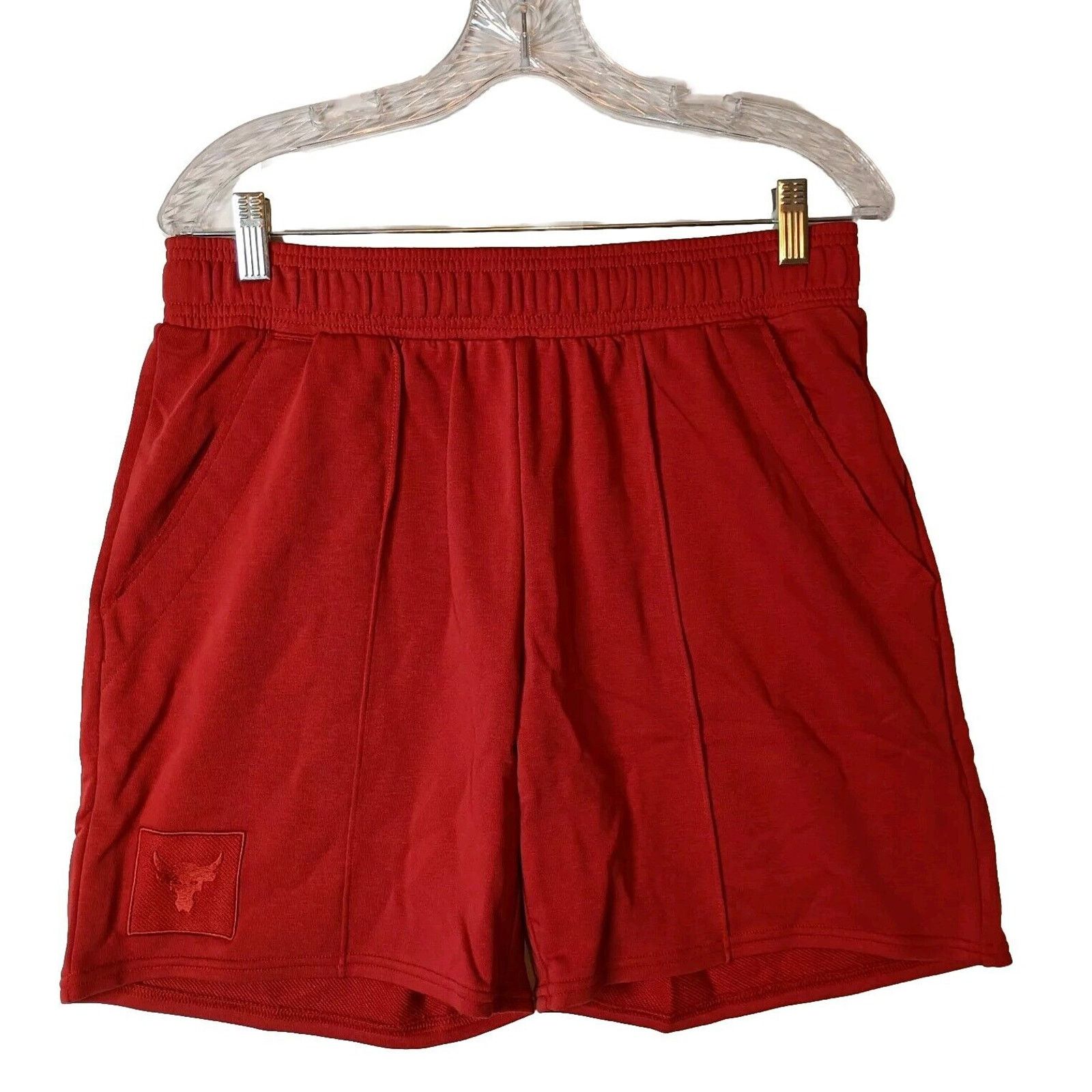 Under Armour Under Armour Project Rock Terry Fleece Shorts Men's L Red Size US 30 / EU 46 - 1 Thumbnail