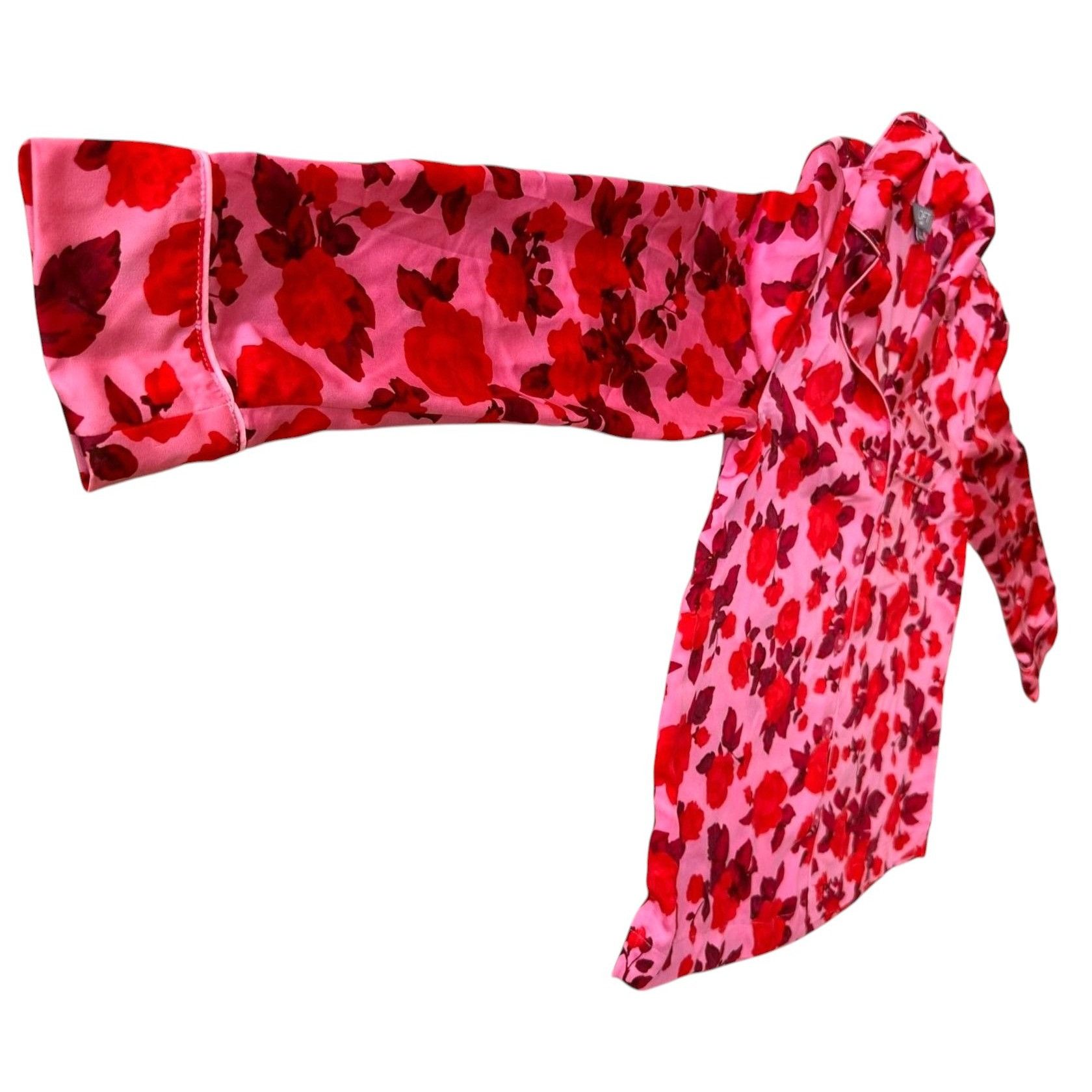 Loft Loft Sleep Pajama Set XS Extra Small Pink Red Floral Relax Size XS / US 0-2 / IT 36-38 - 8 Thumbnail