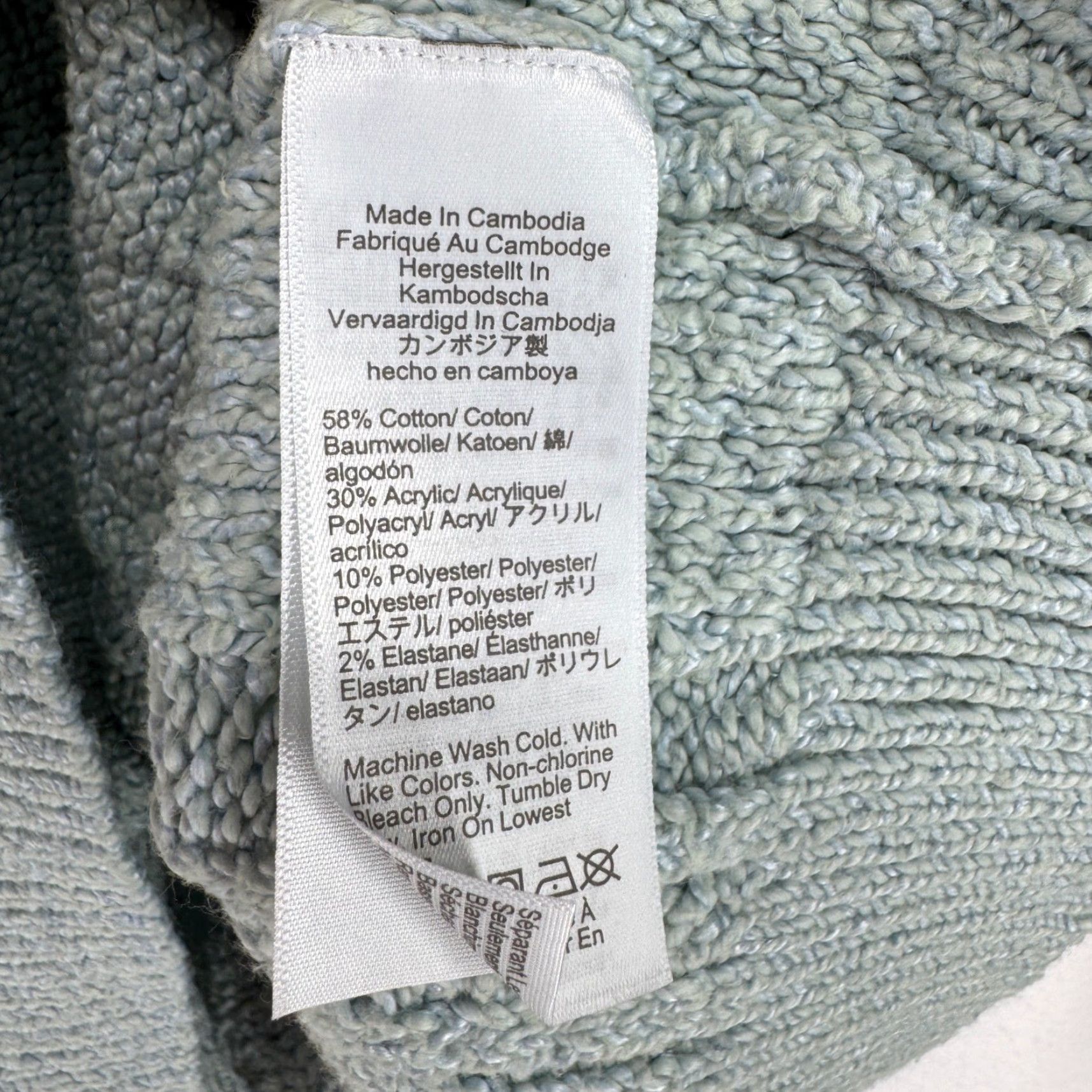 J.Crew VINTAGE J. Crew Women Sweater Cable-Knit Roll Neck Pullover S Blue 90s Casual Womens Size S / US 4 / IT 40 - 4 Thumbnail
