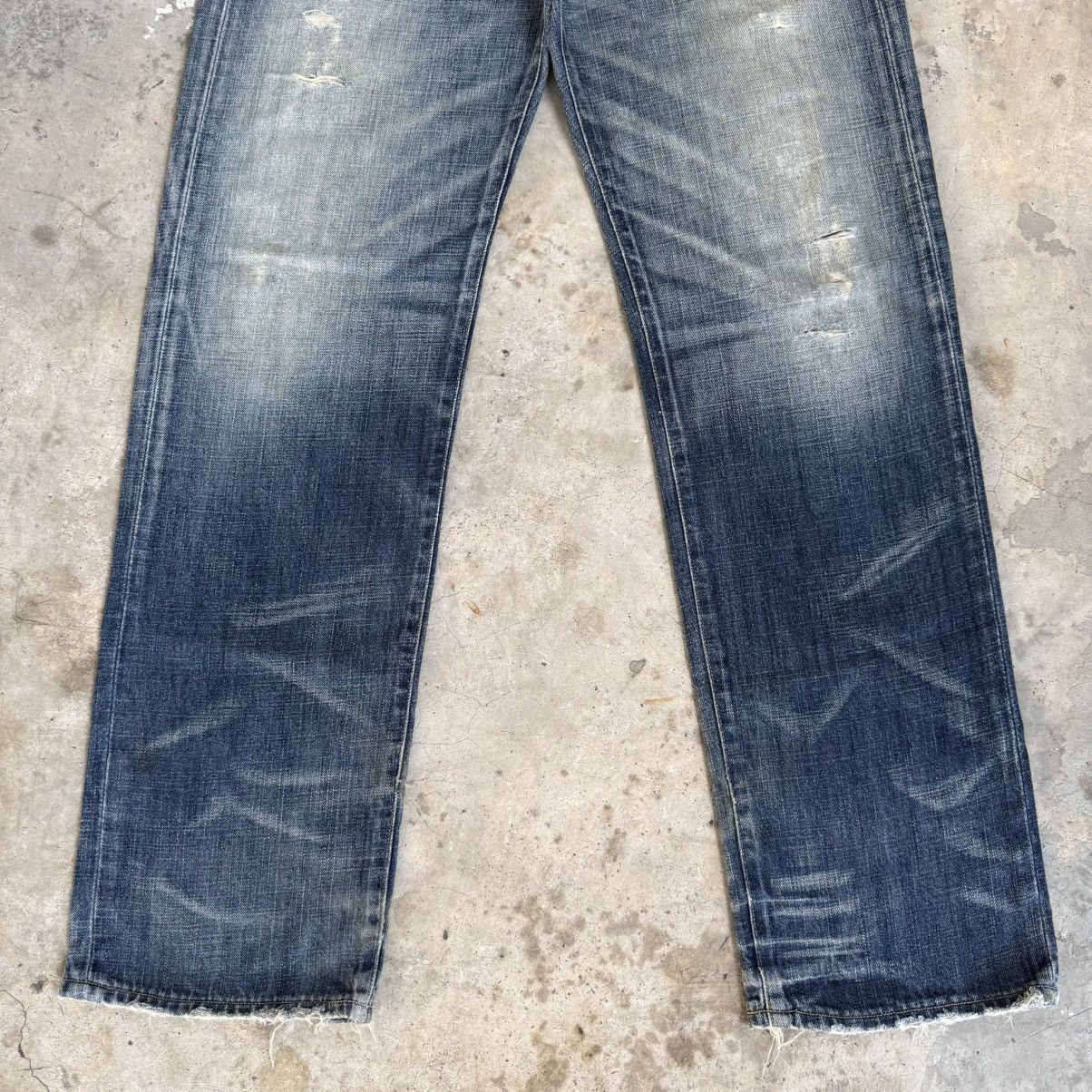 Levi's Vintage Clothing Vintage Levi's 553 Faded StoneWash Denim Jean Pants W33x34.5 Size US 33 - 3 Thumbnail