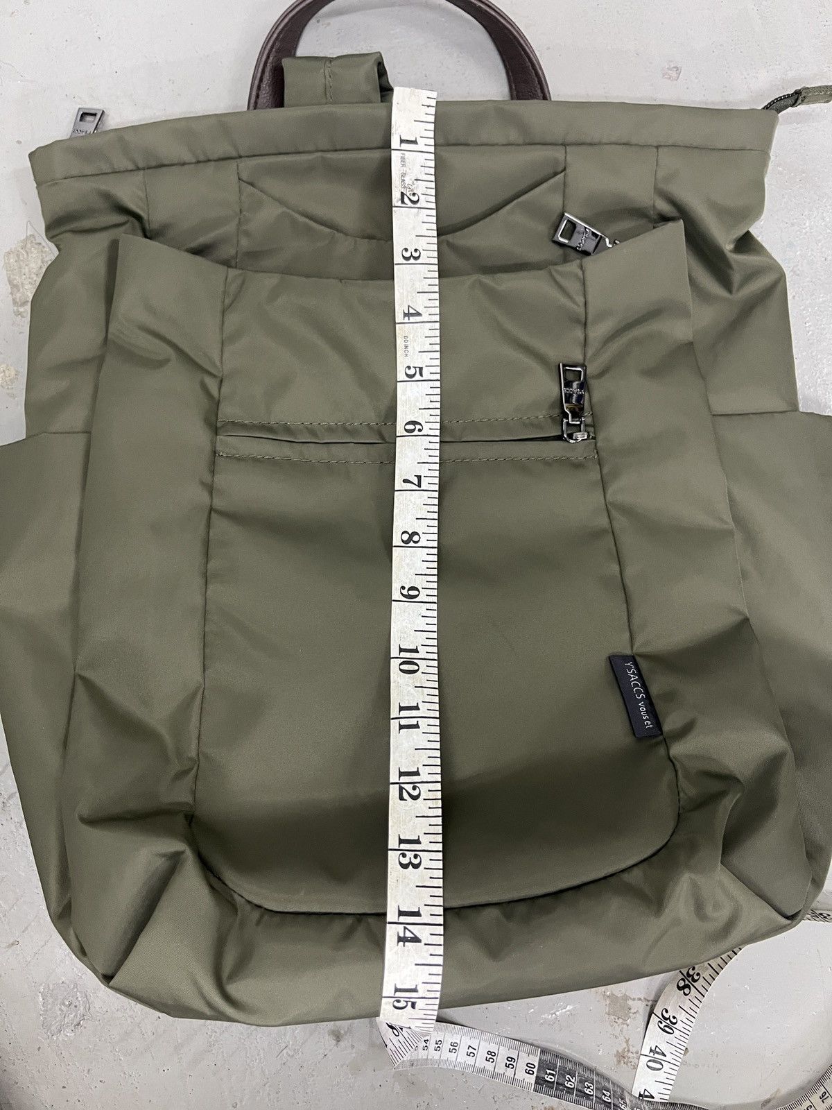 Yohji Yamamoto 2000s Y'saccs Yohji Yamamoto Nylon Backpack Re Nylon Style Size ONE SIZE - 17 Thumbnail