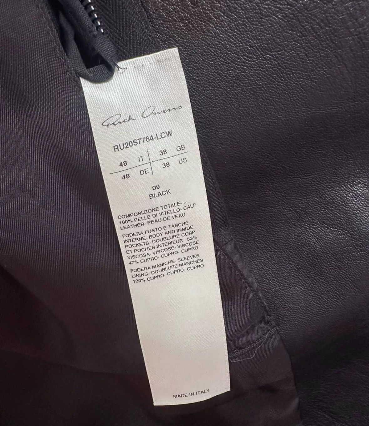 Rick Owens RICK OWENS five zipper short leather jacket Size US S / EU 44-46 / 1 - 6 Thumbnail