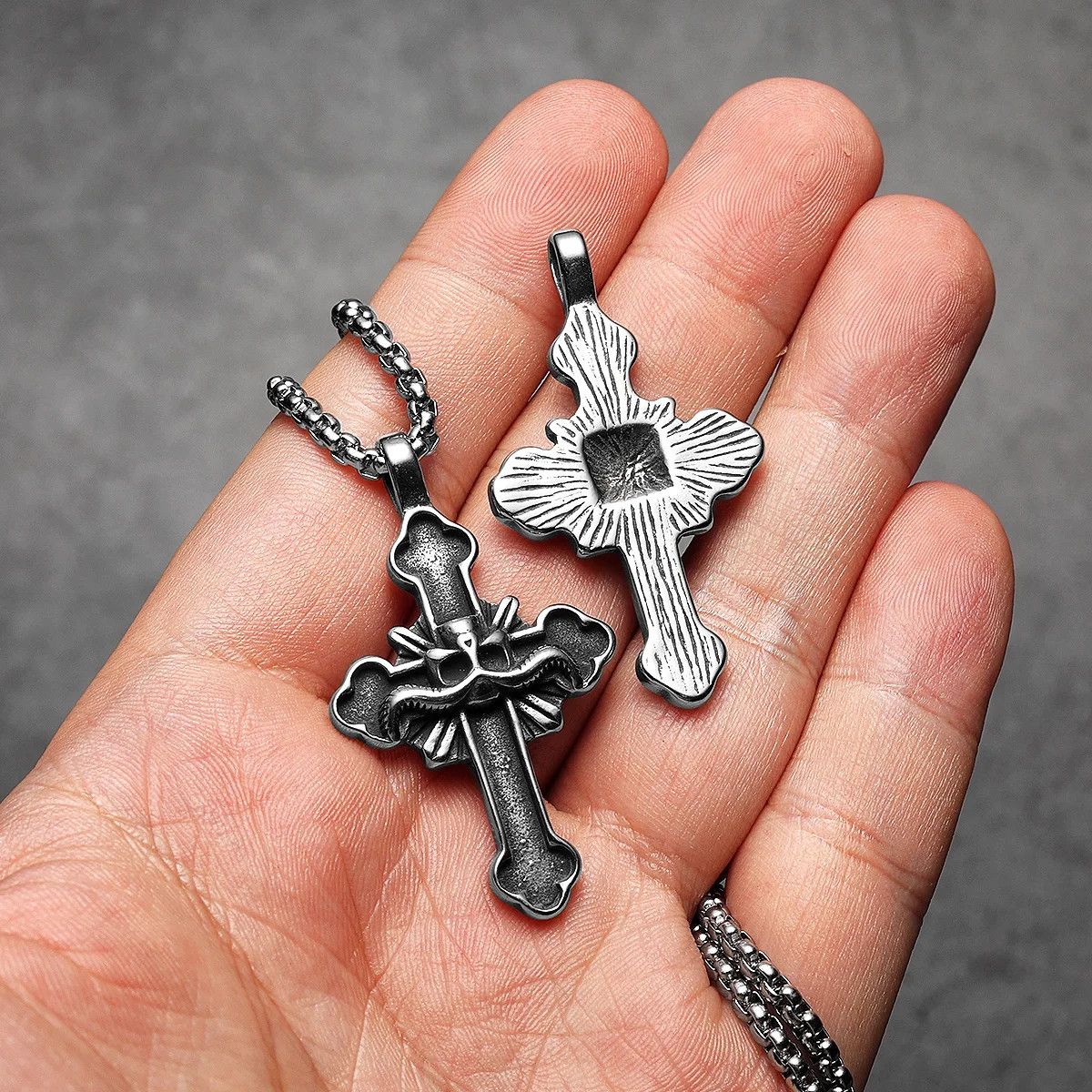 Jewelry Satan Cross Necklaces Size ONE SIZE - 4 Thumbnail