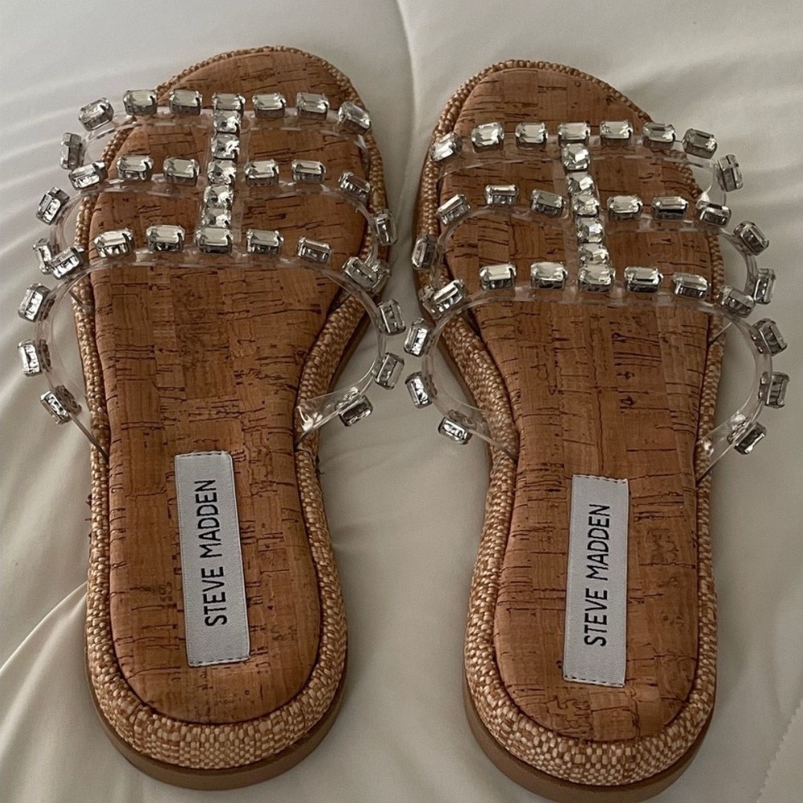 Steve Madden Steve Madden Women's Sandals with Clear and Silver Accents Size US 8 / IT 38 - 6 Thumbnail