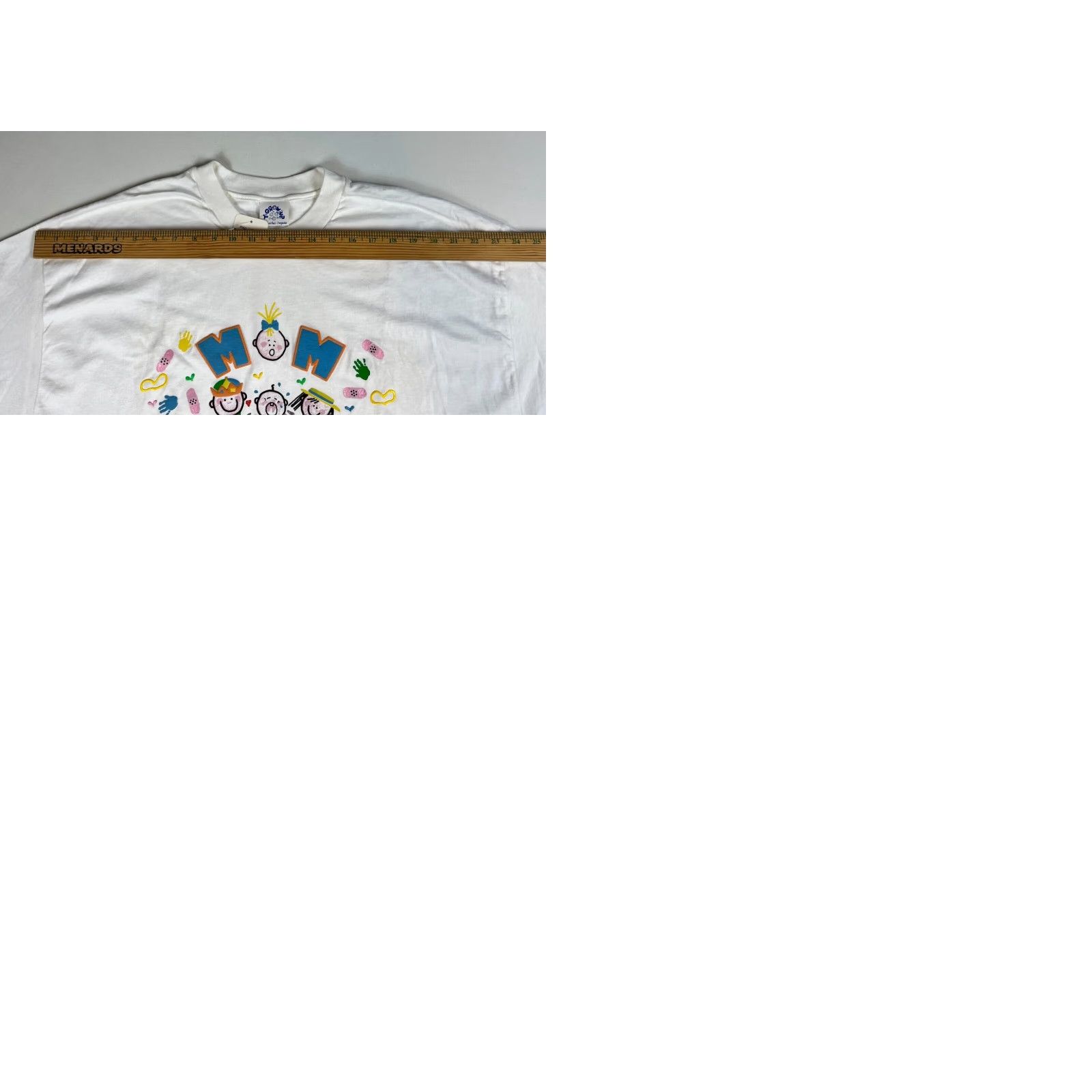 Vintage VINTAGE Y-Grow-Up T-Shirt Unisex Adults 2XL White 100% Cotton Hand Painted 80s MOMs Make it All Better NOS Single Stitch Size XXL / US 16-18 / IT 52-54 - 9 Thumbnail