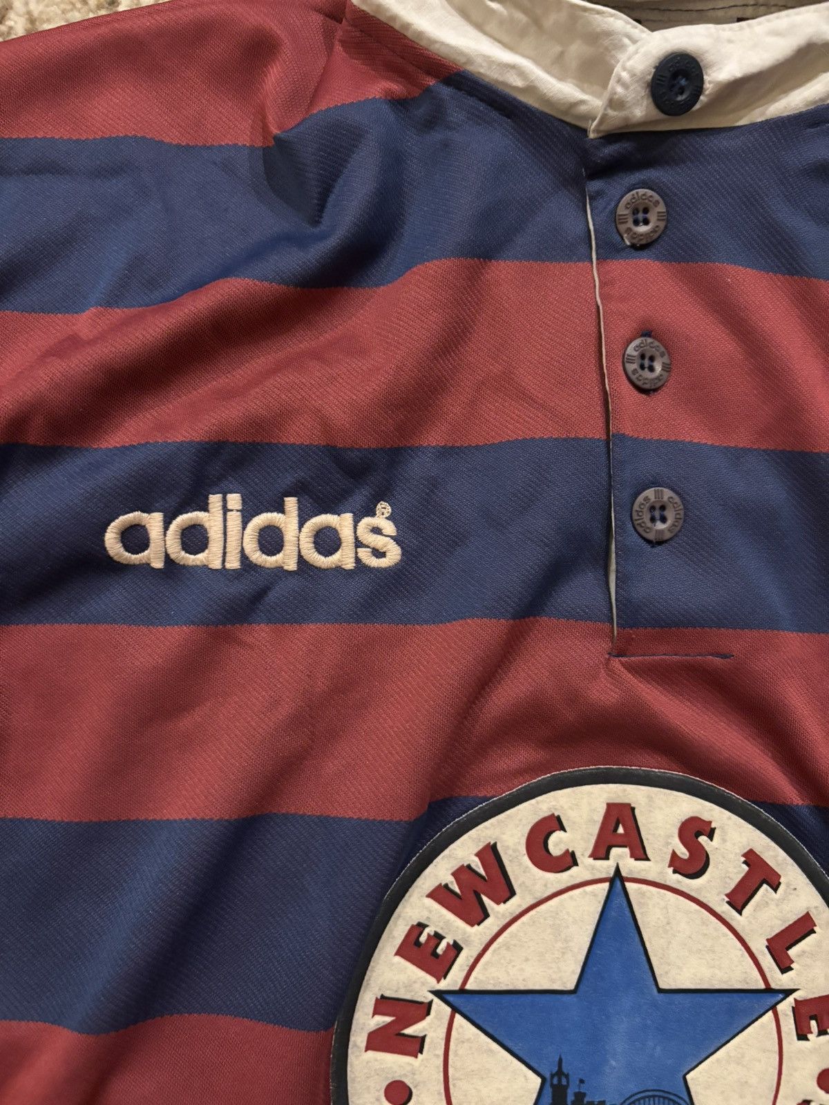 Adidas VINTAGE ADIDAS NEWCASTLE JERSEY Size US S / EU 44-46 / 1 - 3 Thumbnail