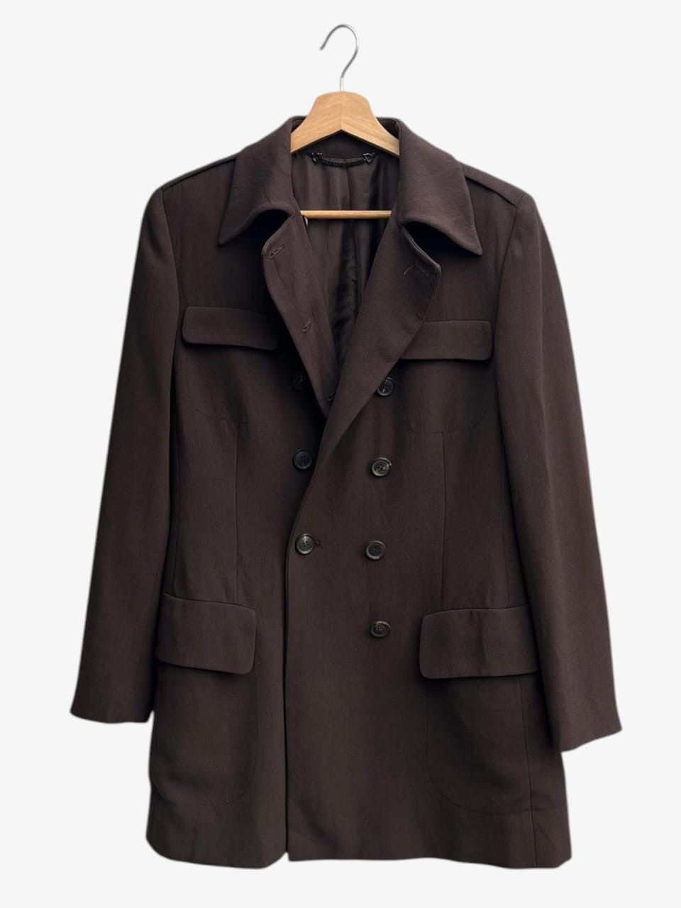 Gucci 1996 Gucci Tom Ford Double Breasted Wool-Blend Coat Size M / US 6-8 / IT 42-44 - 1 Thumbnail