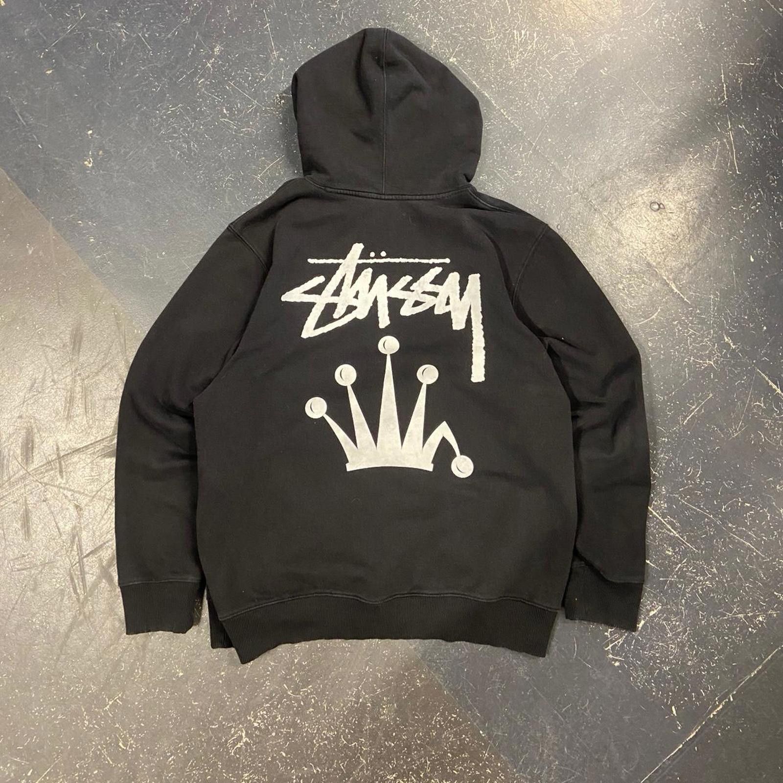 Streetwear × Stussy Stussy Flipped Zip Hoodie 'Green' | Grailed