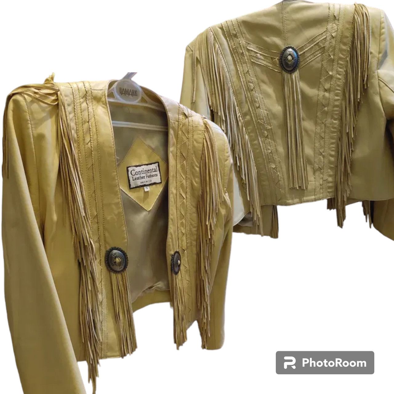image of Western Rise Western Leather Jacket Continental Size S in Tan, Women's
