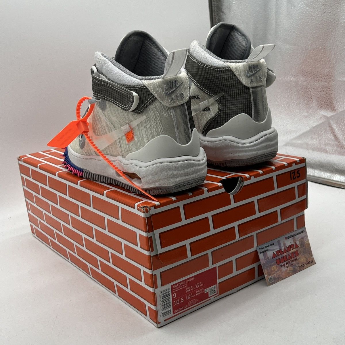 Nike Off white Air Force mid white Size US 9 / EU 42 - 4 Thumbnail