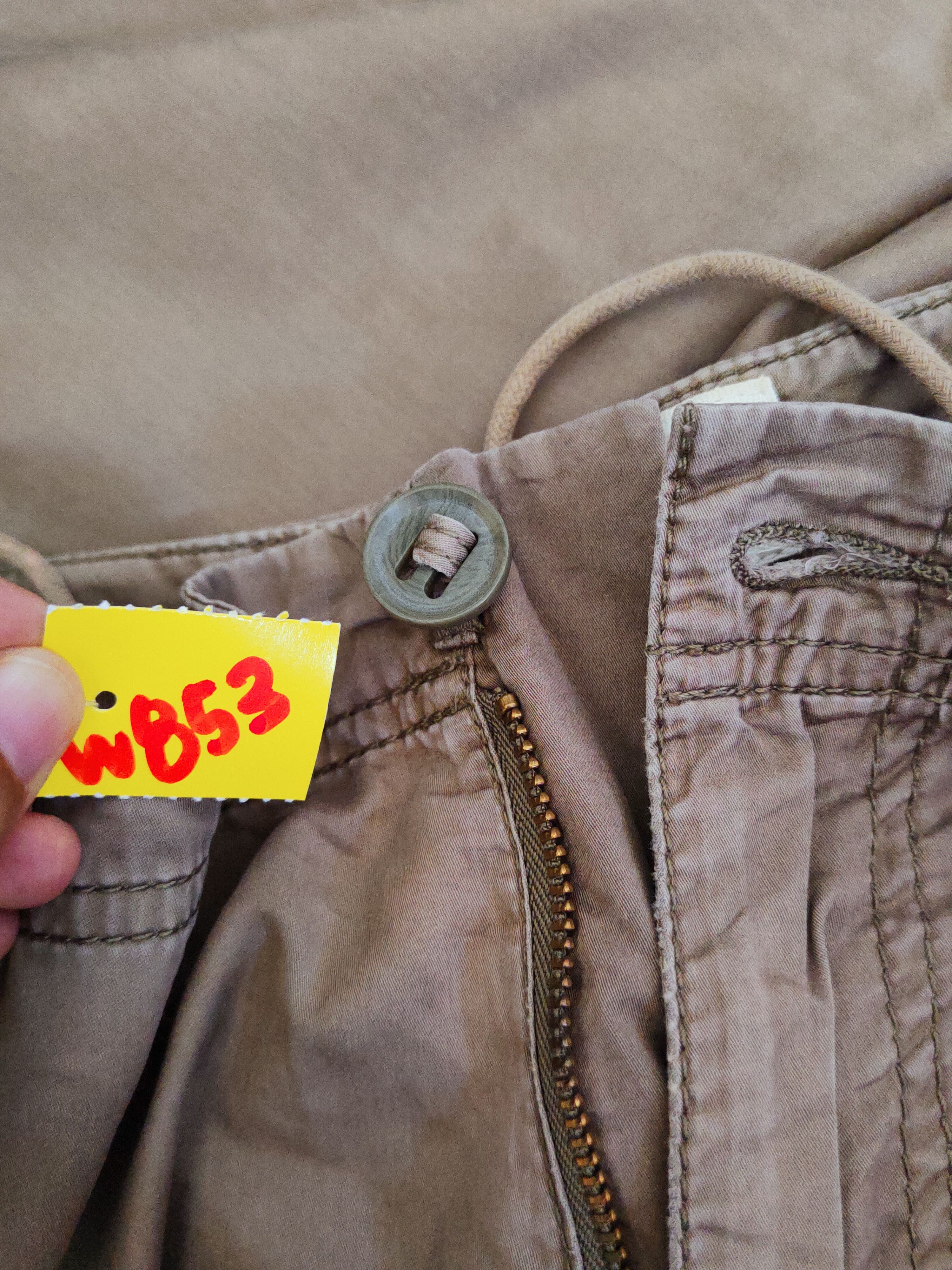 Japanese Brand Back Number Olive Faded Multipocket Cargo Pants #W853 Size US 32 / EU 48 - 14 Thumbnail