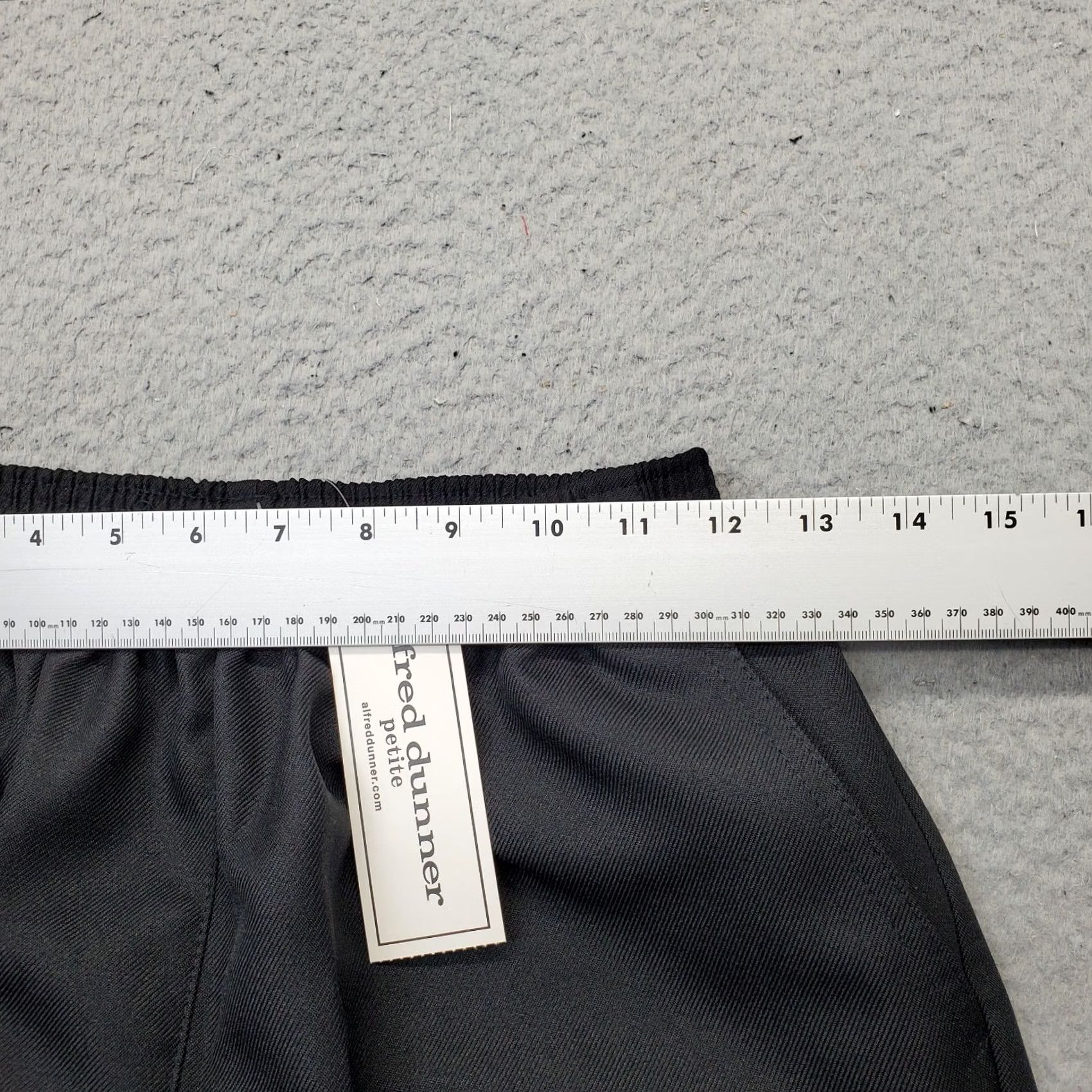 Vintage Alfred Dunner Pants Womens 10P Black Comfort Elastic Waist Ankle Button Pull Size 32" / US 10 / IT 46 - 6 Thumbnail