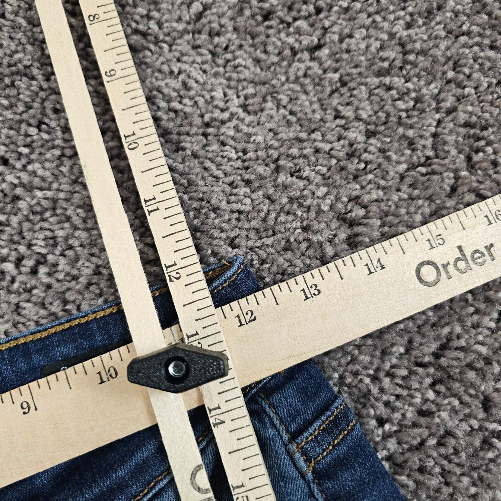 Vintage Judy Blue Jeans Women's Skinny Low Rise Stretch Dark Wash Distressed Size 26 23x28 Size 26" / US 2 / IT 38 - 7 Thumbnail