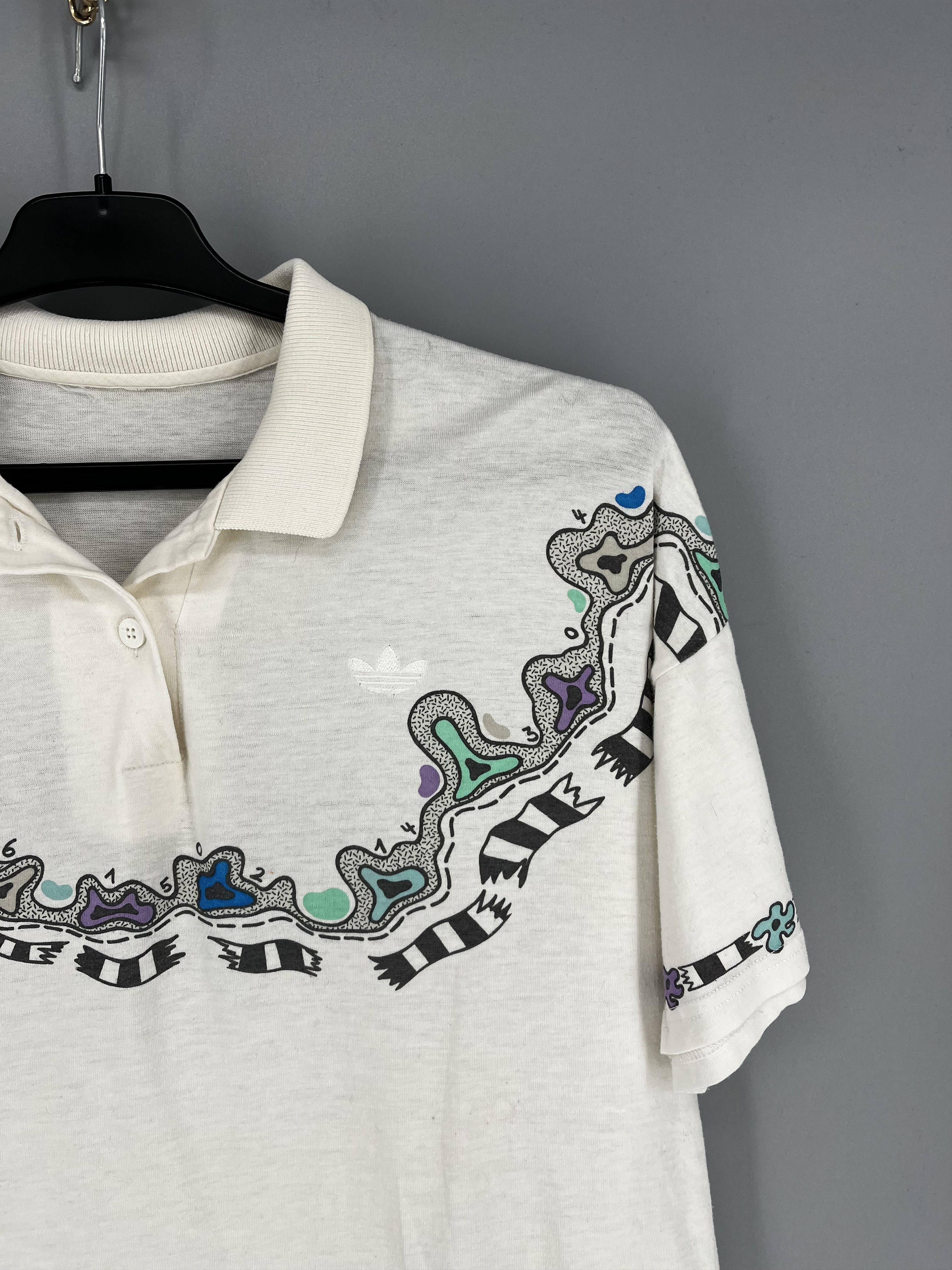 Adidas VTG Adidas Steffi Graf floral film logo flower Andre Agassi Size US S / EU 44-46 / 1 - 8 Thumbnail