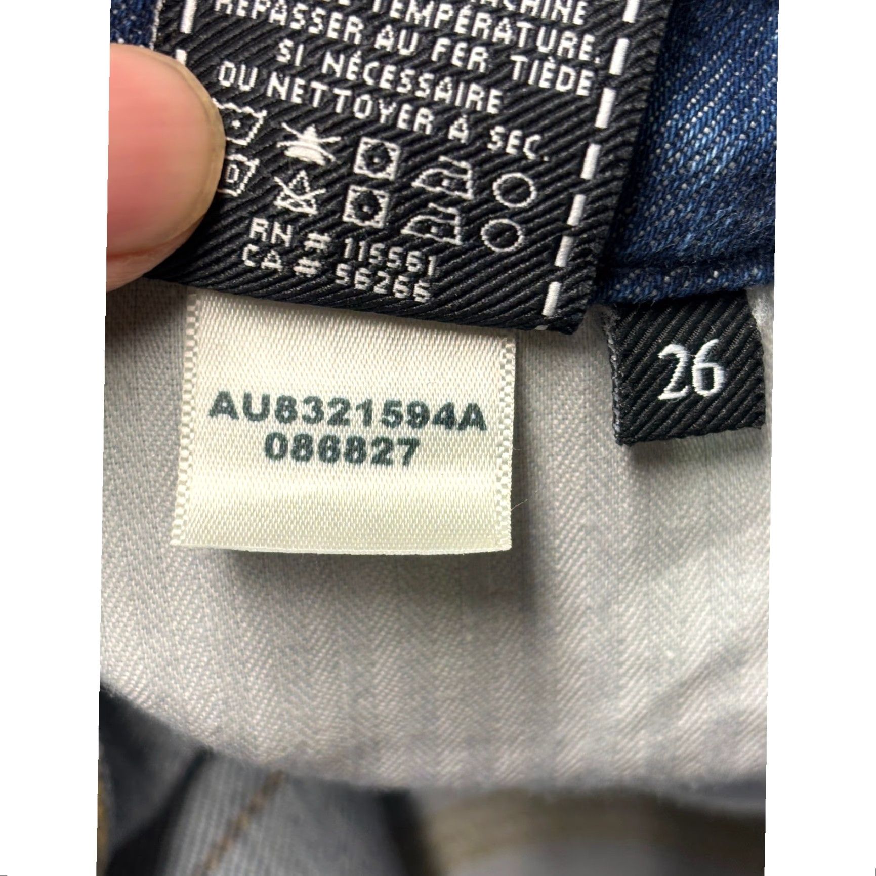 7 For All Mankind 7 For All Mankind Skinny Jeans Blue Medium Wash Side Stripe 27 Inseam 26 Waist Womens 28x27 Crop Raw Hem Size 26" / US 2 / IT 38 - 7 Thumbnail
