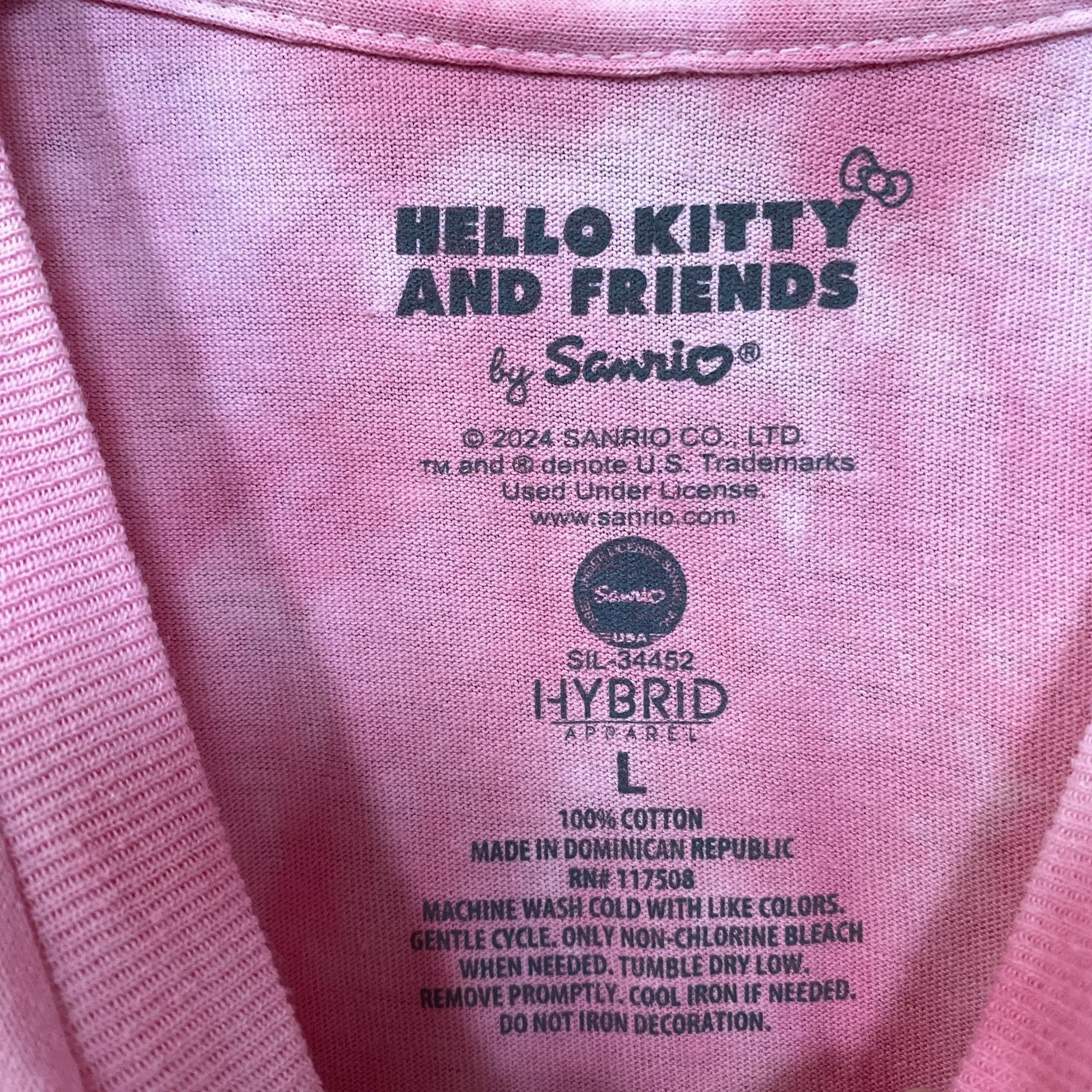 Other Sanrio Hello Kitty And Friends Surf Club Pink Tie Dye T-Shir Size US L / EU 52-54 / 3 - 4 Thumbnail