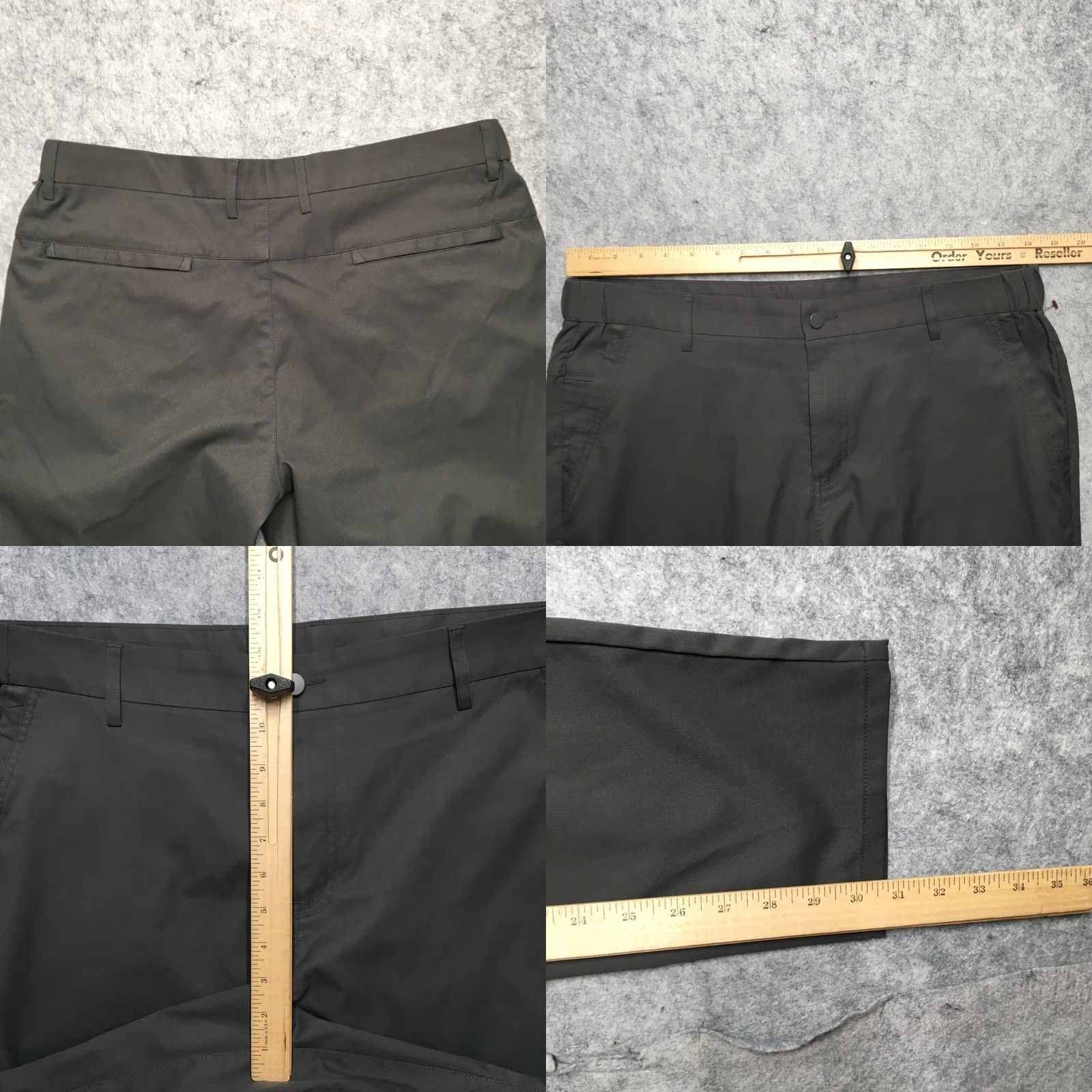 Vintage Jack Archer Jetsetter Pant Mens 34x28 Charcoal Gray Office Comfort Performance Size US 34 / EU 50 - 8 Thumbnail