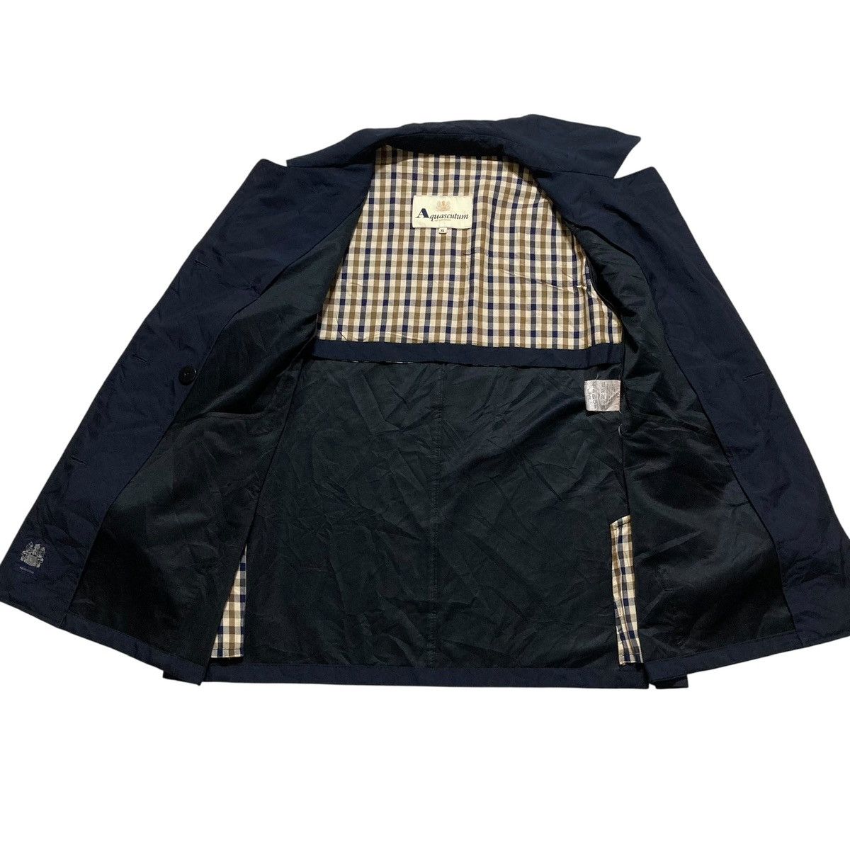 Aquascutum AQUASCUTUM - Vintage Napoleon Navy Jacket Made In Italy Size US XL / EU 56 / 4 - 3 Thumbnail