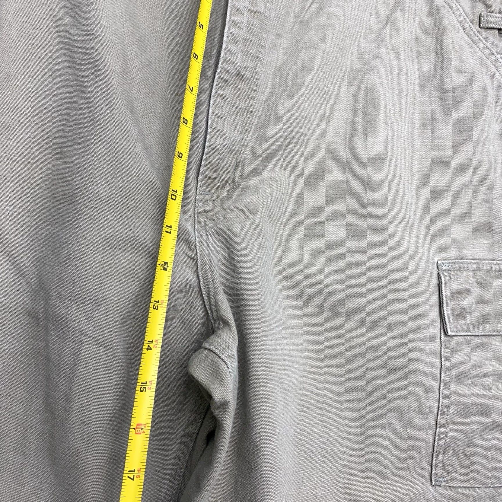 Carhartt VINTAGE Carhartt Pants Mens 42 Canvas Carpenter Khaki 5-Pocket 28 Inseam B112 DES Grunge USA 90s Workwear Mens Size US 42 / EU 58 - 4 Thumbnail