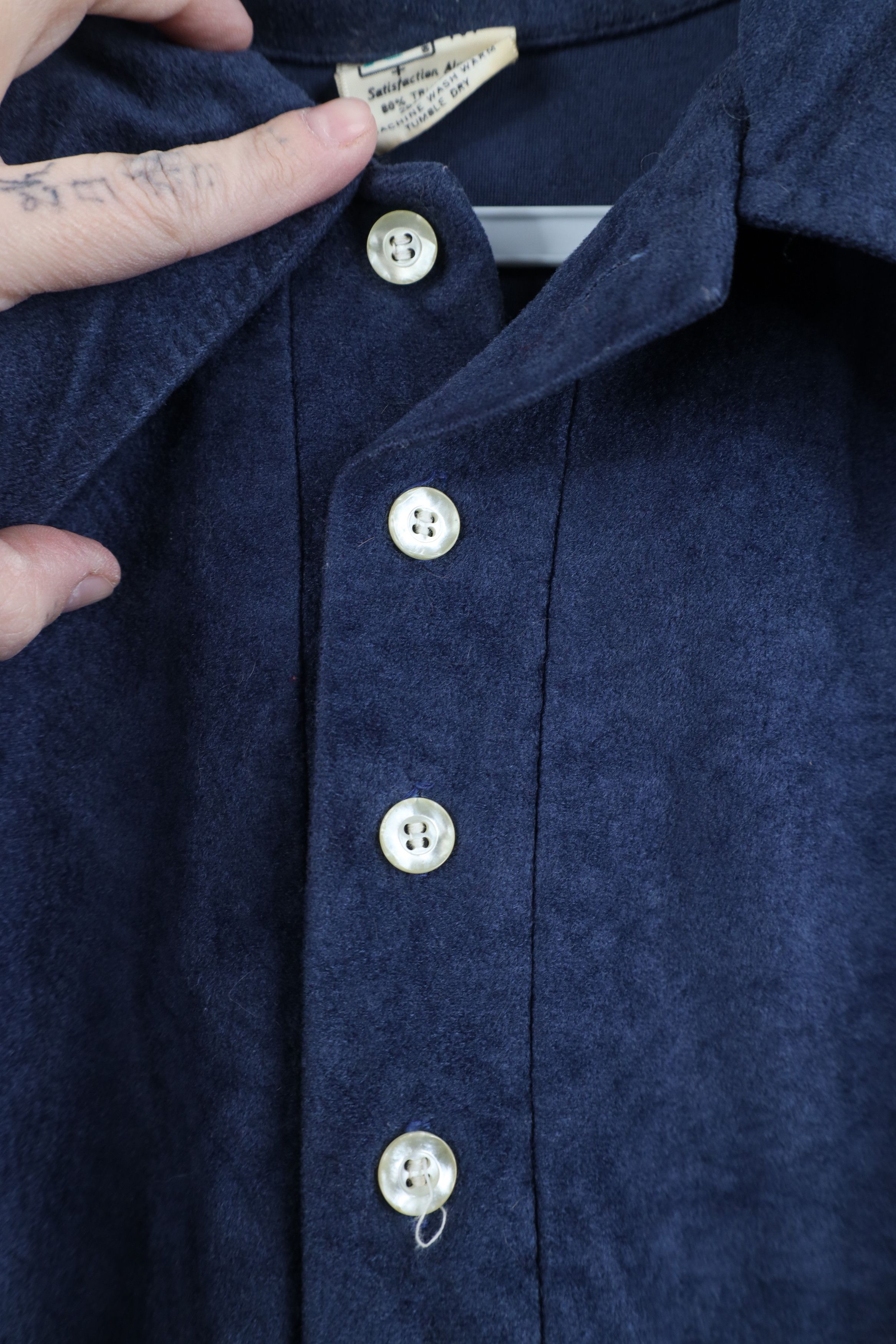 Other Vintage 70s Streetwear Collar Long Sleeve Polo Blue USA Size US M / EU 48-50 / 2 - 4 Thumbnail
