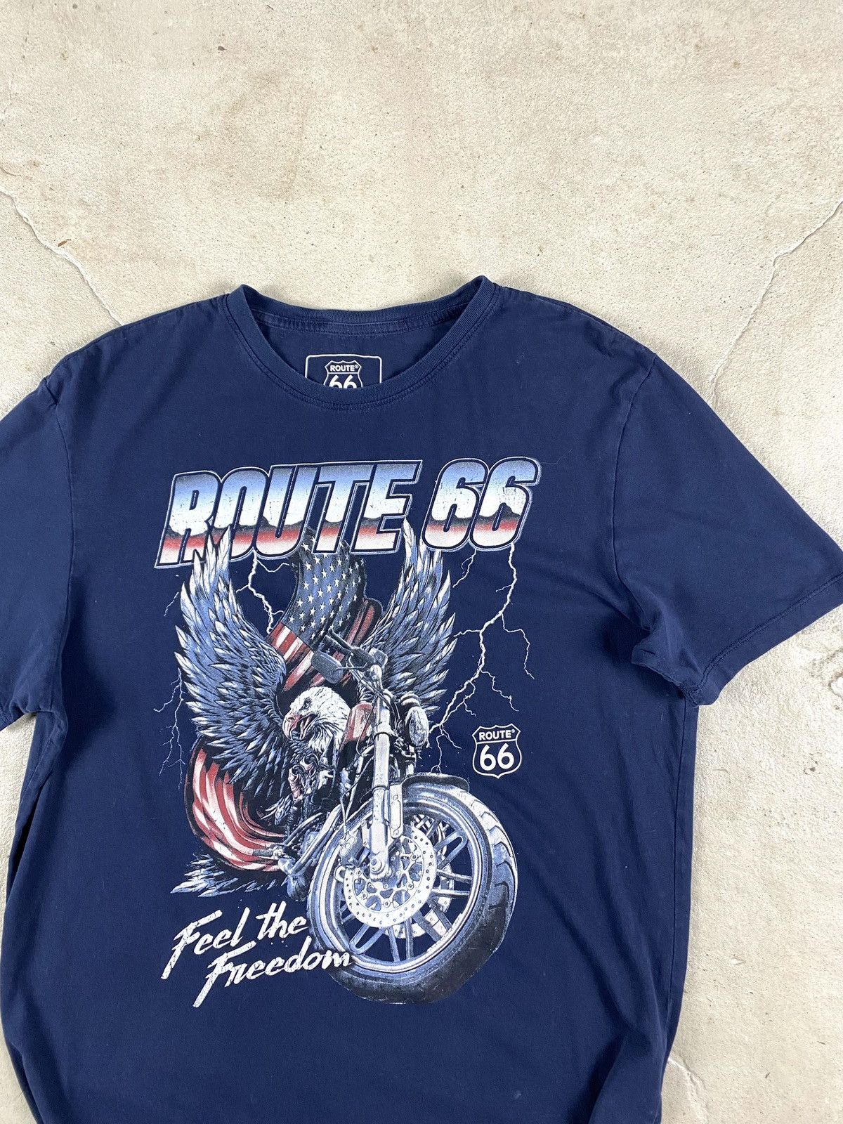 Harley Davidson Vintage Motorcycle Route 66 T Shirt Y2K Harley Davidson Size US L / EU 52-54 / 3 - 2 Thumbnail