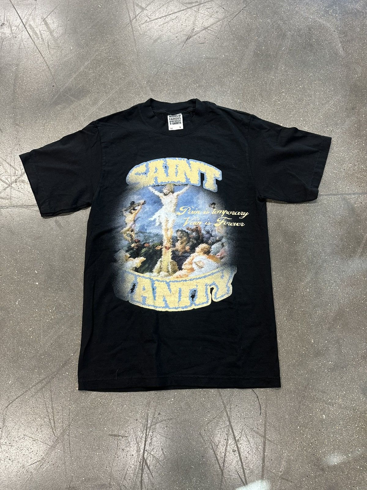 Saint Vanity Saint Vanity Blurry Cross T-Shirt Black Size US L / EU 52-54 / 3 - 1 Thumbnail