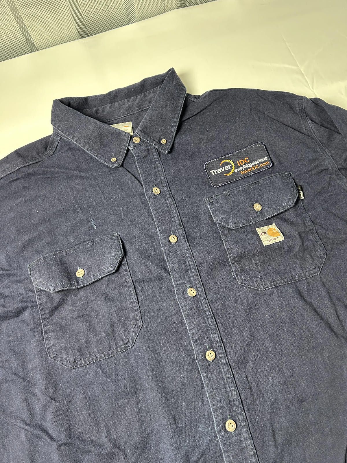 Carhartt Carhartt Pocket Shirt Heavyweight Overshirt Workwear Navy Size US XXL / EU 58 / 5 - 3 Thumbnail