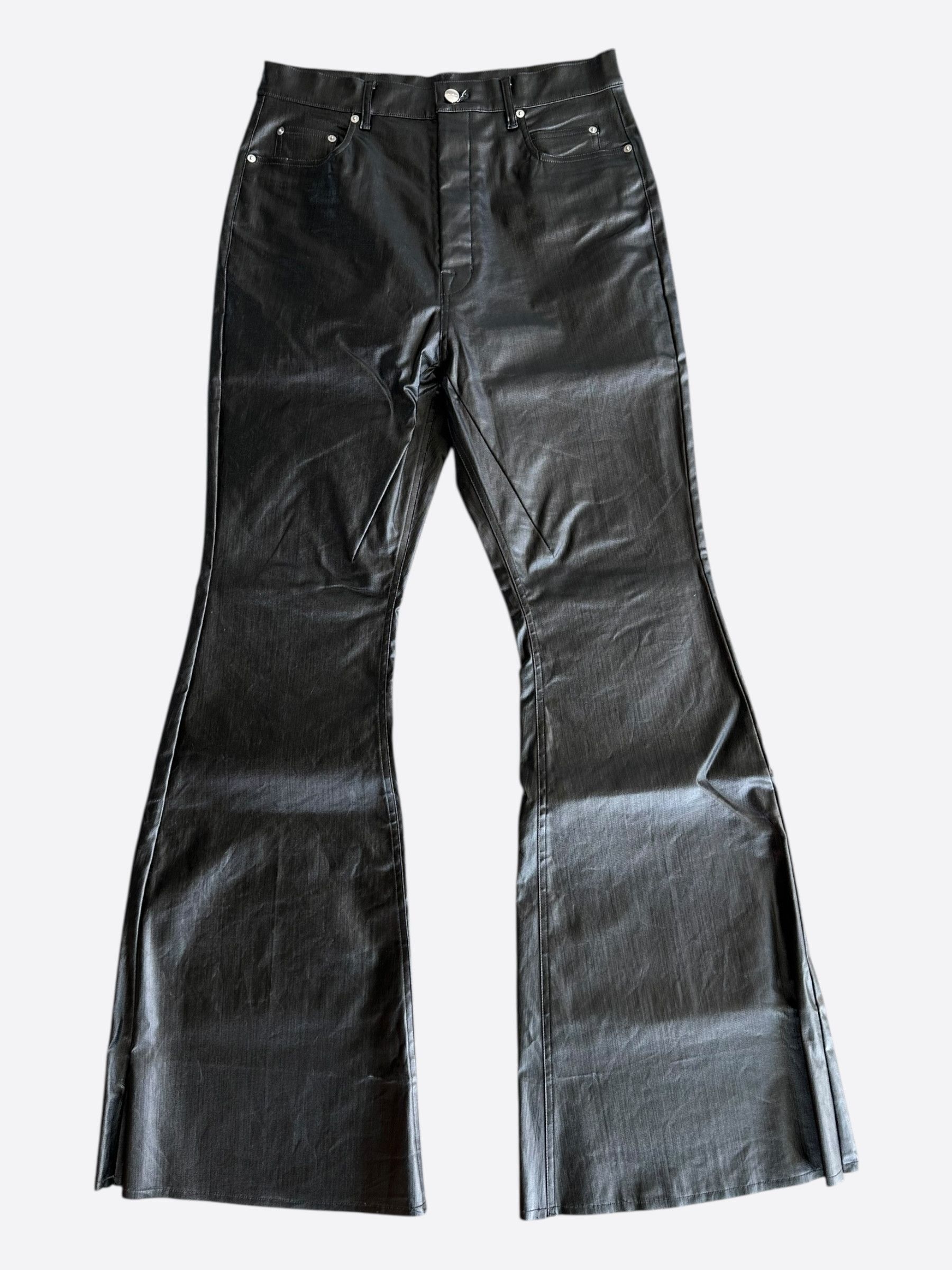 Rick Owens NEW | SS22 FOGACHINE RUNWAY BOLAN BOOTCUT DENIM BLACK