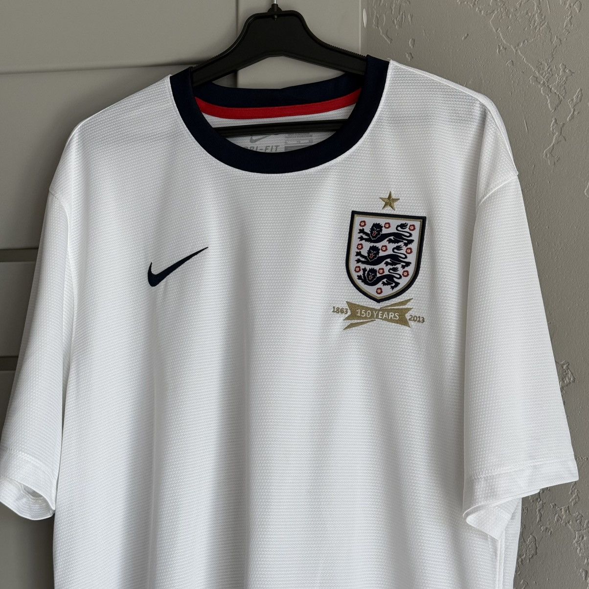 Nike England 2013/2014 Nike Home Football Shirt Soccer Jersey Size US XL / EU 56 / 4 - 2 Thumbnail
