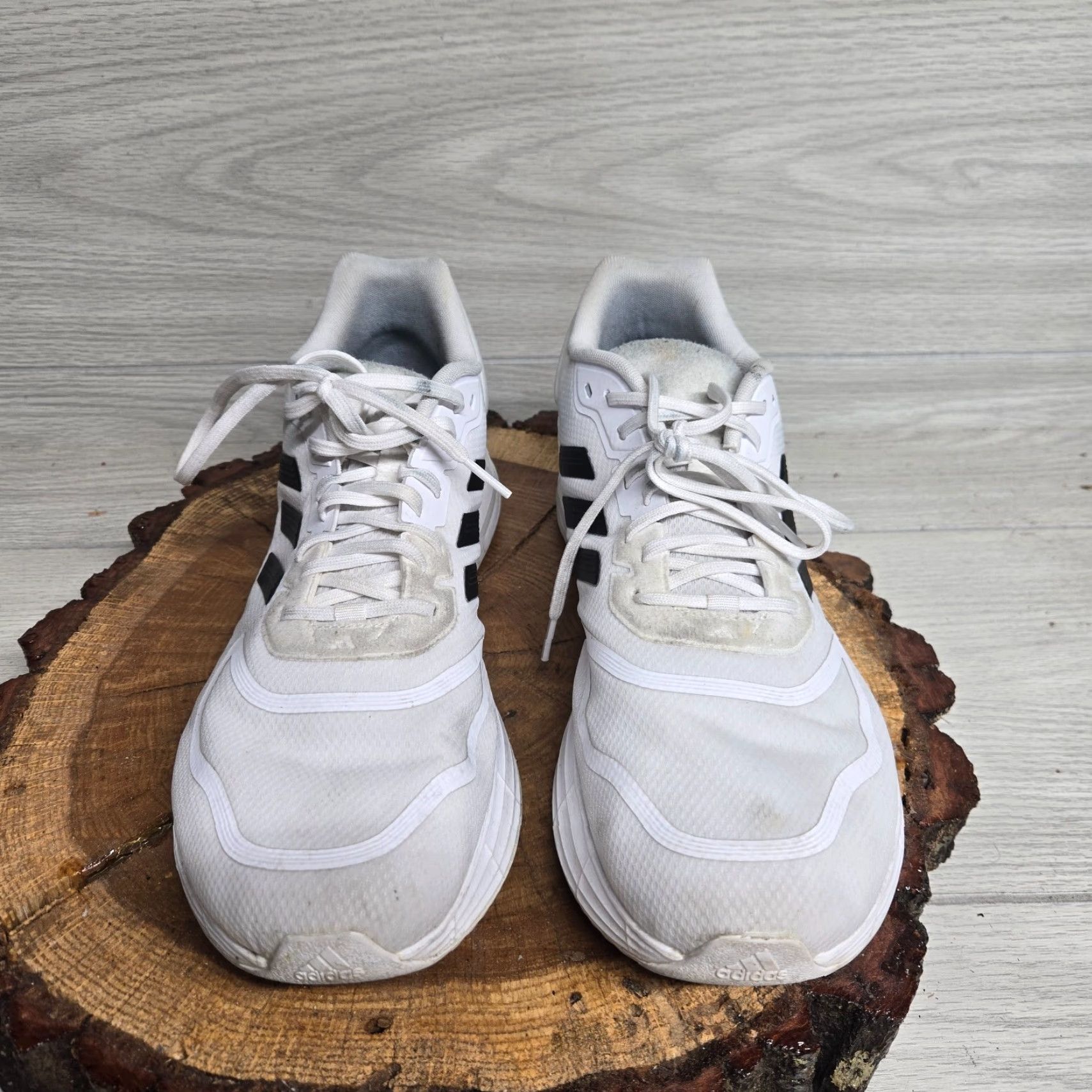 Adidas Adidas Duramo 10 Men Size 11.5 White Black Low Top Running Shoes Sneakers GW8348 Size US L / EU 52-54 / 3 - 3 Thumbnail