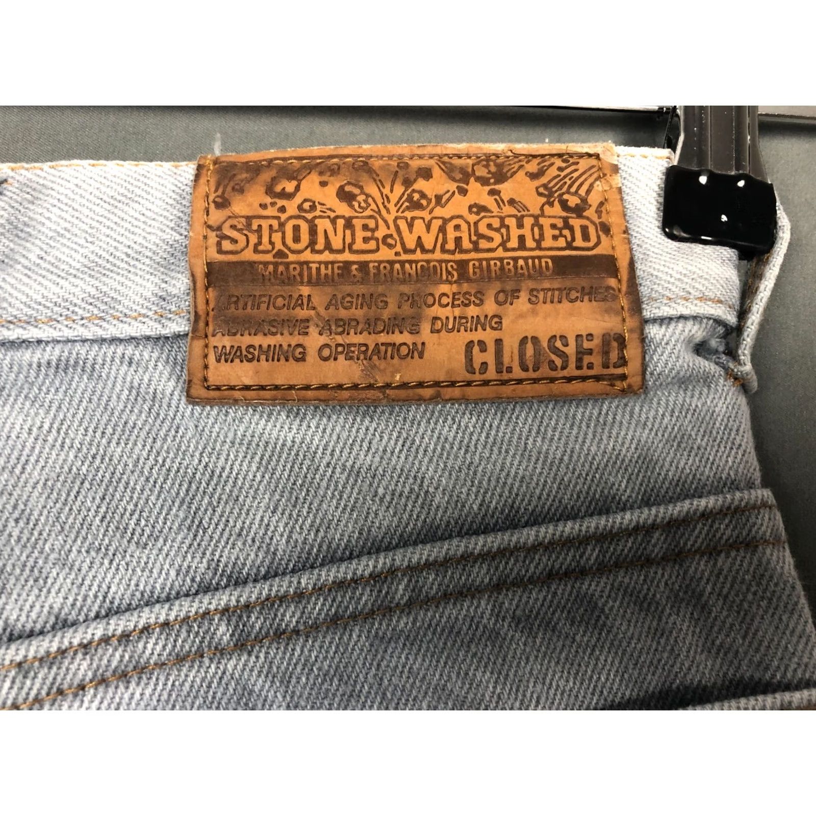 CLOSED Closed Pants Womens 42 Blue Wide Jeans Cotton Women Size Cropped Size 28" / US 6 / IT 42 - 7 Thumbnail