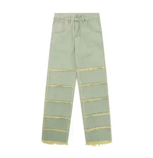 VIBE Grunge frayed tassel blue wash Jeans Size US 33 - 4 Thumbnail
