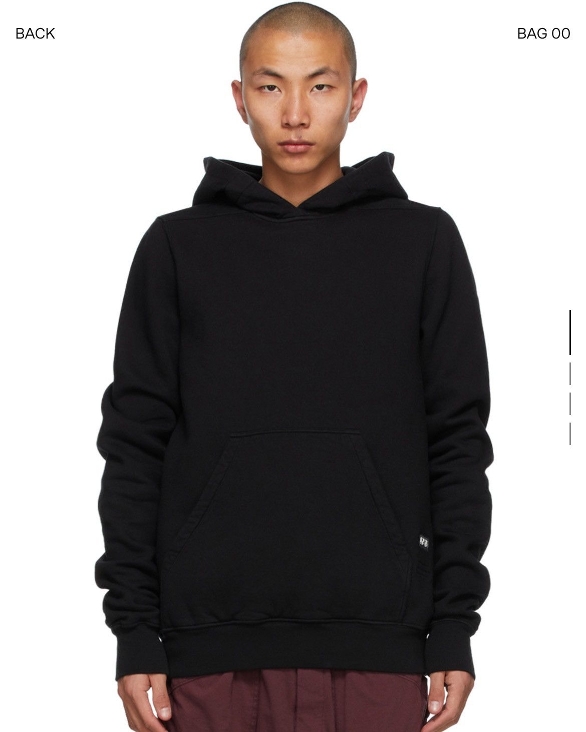 Rick Owens × Rick Owens Drkshdw RICK OWENS DRKSHDW HUSTLER HOODIE