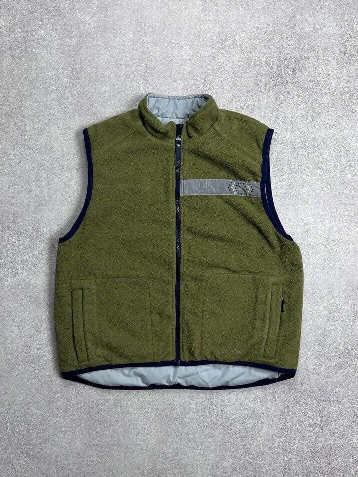 Nike Vintage Nike Swoosh Fleece Nylon Recersible Vest M Size US M / EU 48-50 / 2 - 1 Thumbnail