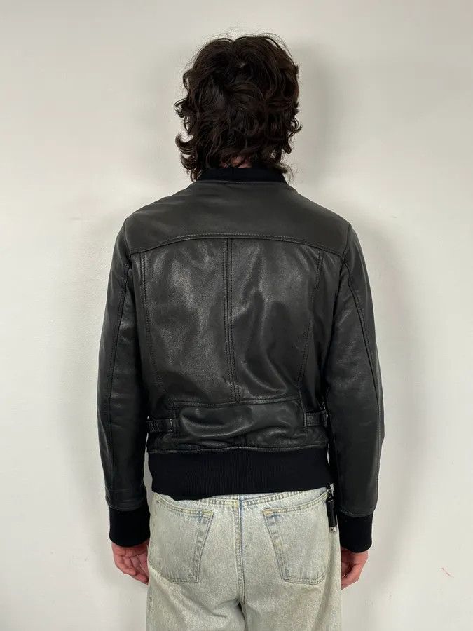 Dirk Bikkembergs AW2010 Bikkembergs Black Sheep Leather Bomber Jacket Size US S / EU 44-46 / 1 - 3 Thumbnail